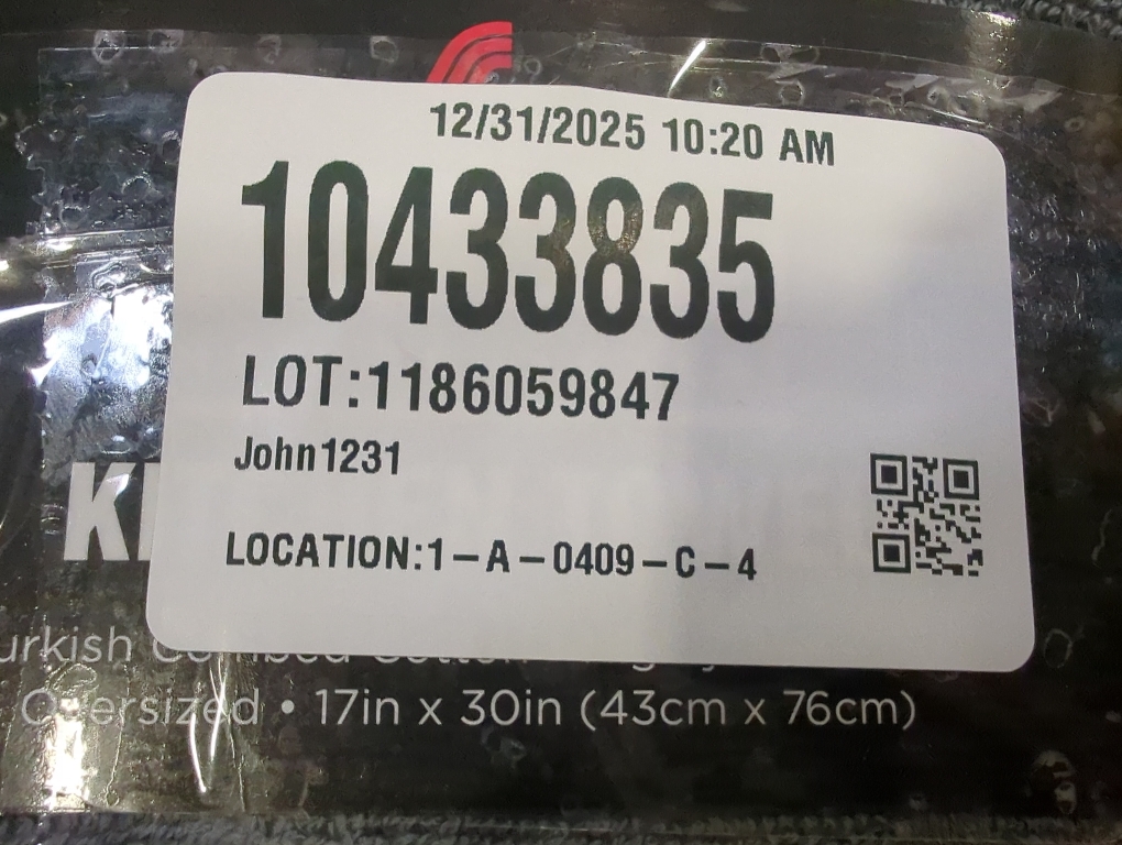 Size 17x30 Color Grey kitchen towel