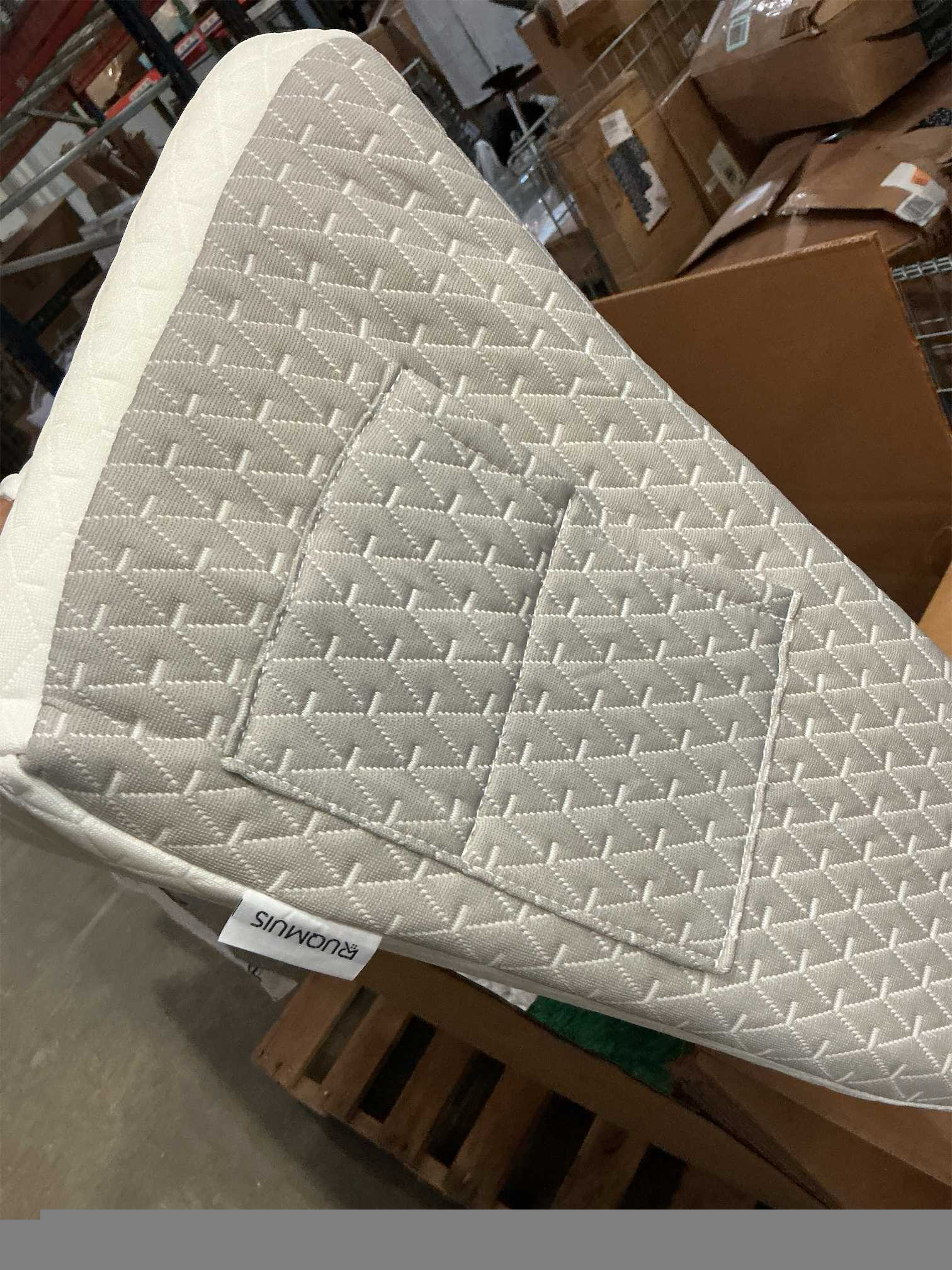 Wedge Pillow for Acid Reflux, Bed Wedge Pillow for Headboard 10, Pillow Wedge for Back Pain Relief, Post Surgery, Elevated Pillows for Sleeping, Snoring, Triangle Pillow with Cover, White