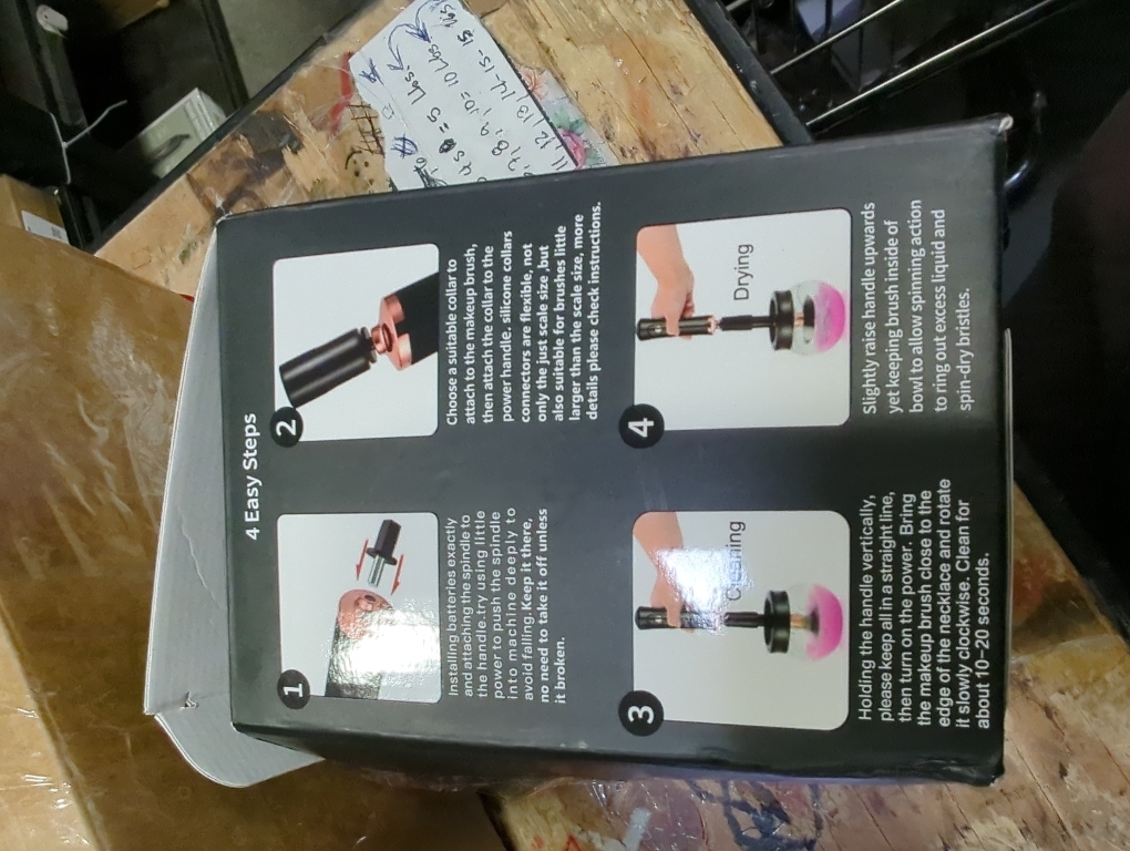 Electric Makeup Brush Cleaner and Dryer Machine - Super Fast Clean and Dry Make Up Brushes - Automatic Cosmetic Brush Spinner Washer Tools