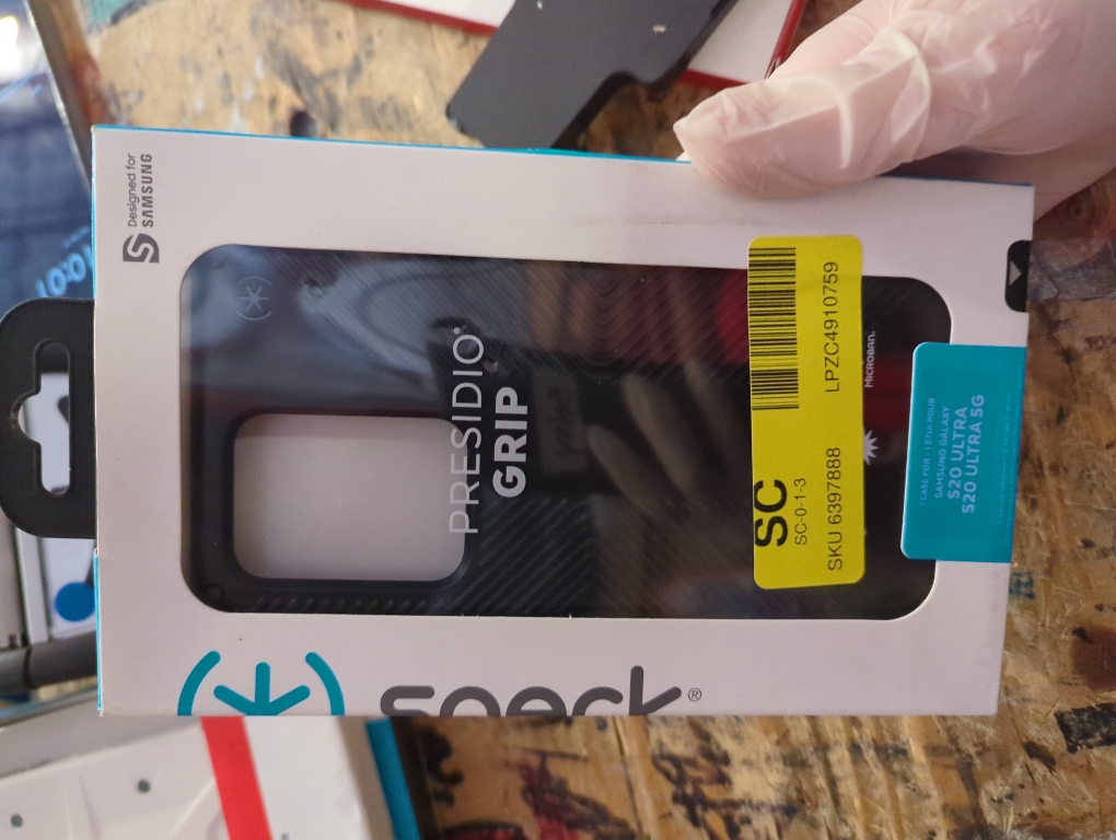 Speck 1363811050 Galaxy S20 Ultra Presidio Grip - Black/Black