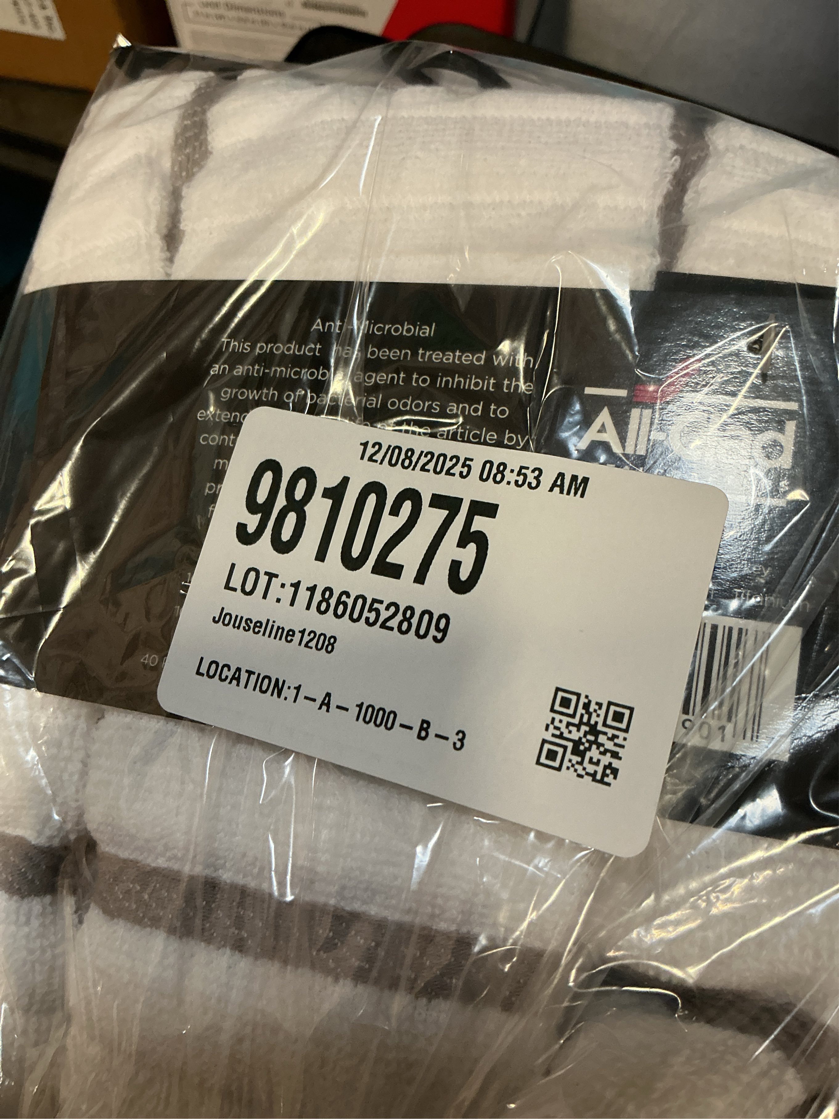 3 Packs All-Clad Checked Cotton Kitchen Towel, Almond