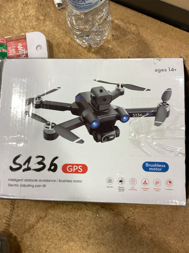 New S136 Drone with HD Electric Zoom Lens FPV Mode Brushless Motor GPS Smart Avoid Noise Barrier Function Foldable Outdoor Aerial Ranging RC Airplane Quadcopter