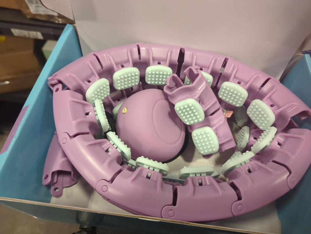 Color purple Swiss Activa  S2 Infinity Hoop Plus Size with Ball - up to 47in - Weighted Hula Hoop for Women for Weight Loss Belt - Exercise Hoop - Smart Infinity H