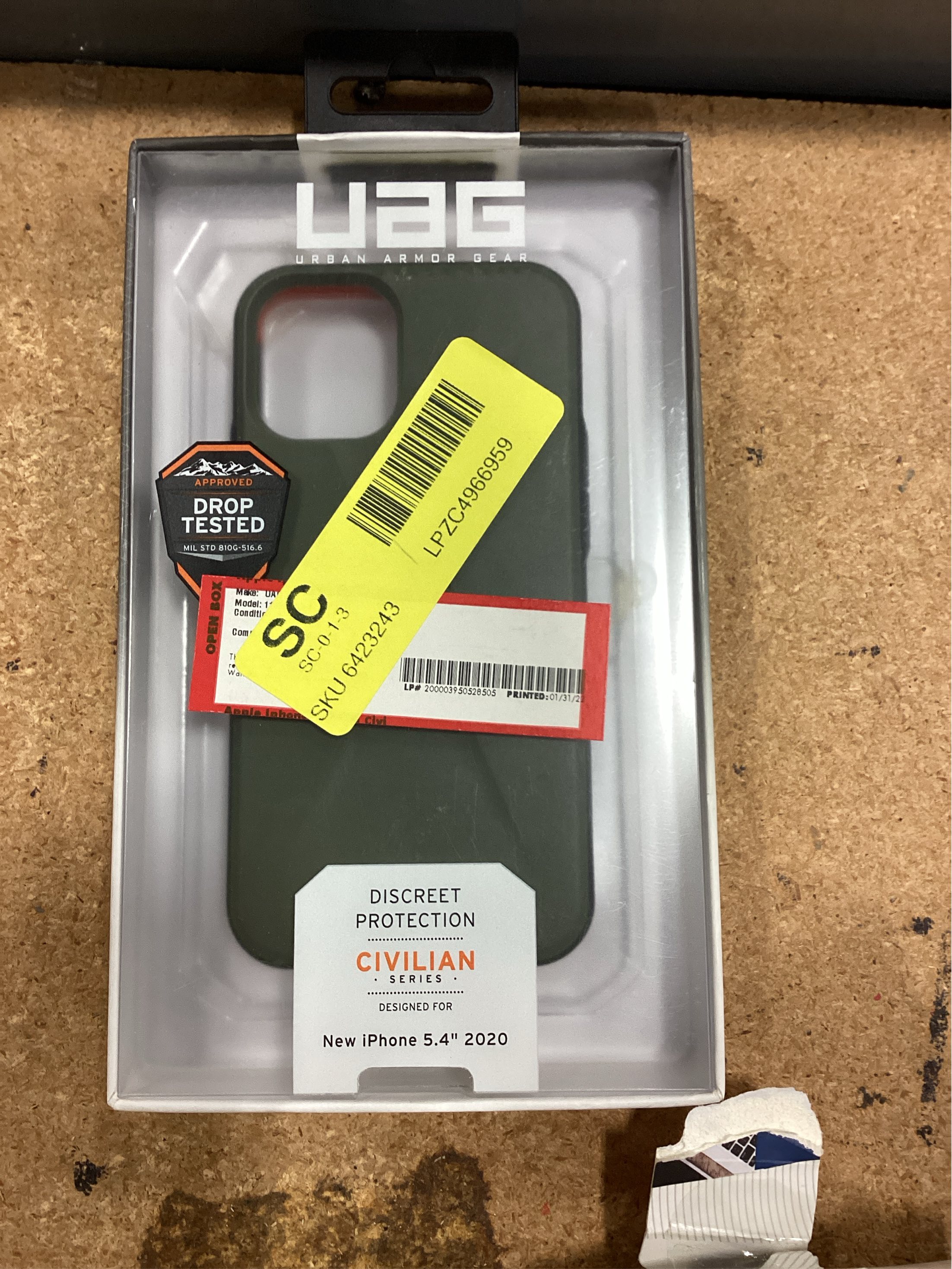 UAG - Civilian Hard Shell Case for Apple iPhone 12 Mini - Olive