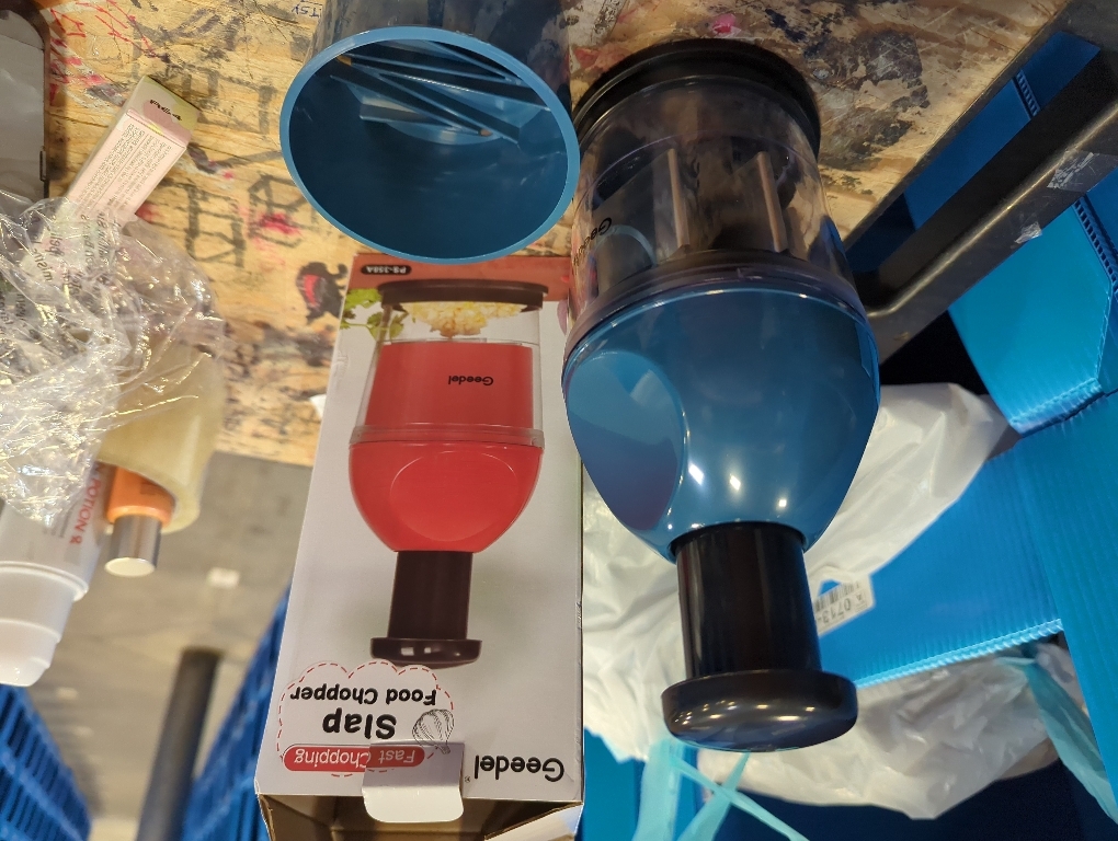 Geedel Food Chopper, Easy to Clean Manual Hand Vegetable Chopper Dicer, Dishwasher Safe Slap Onion Chopper for Veggies Onions Garlic Nuts Salads