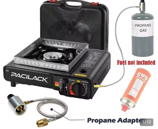 Pacilack Portable Propane Camping Stove Dual Fuel