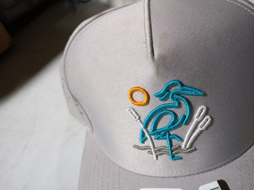 Waggle Adult Polyester Baseball Hat - Great Blue