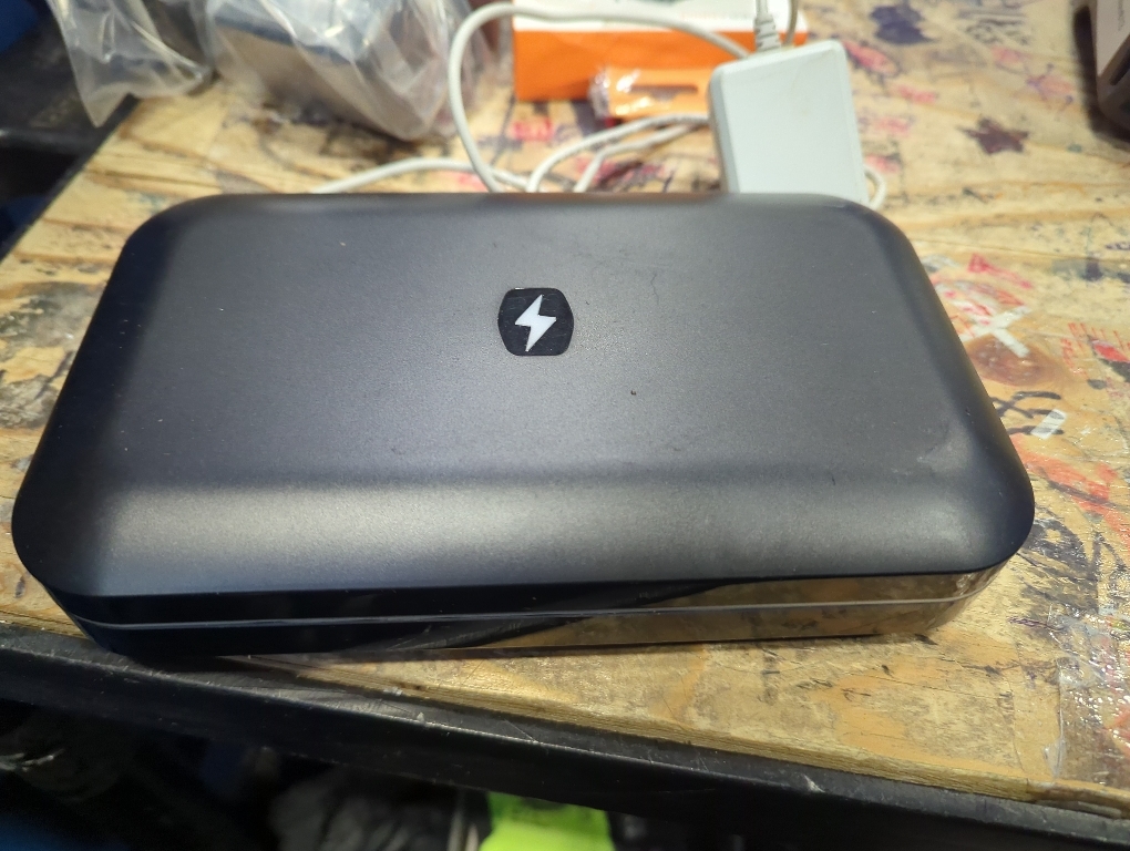 PhoneSoap 3 UV Cell Phone Sanitizer & Dual Universal Cell Phone Charger Box | Patented & Clinically Proven 360-Degree UV-C Light Sanitizer | Disinfects and Charges All Phones (Black)