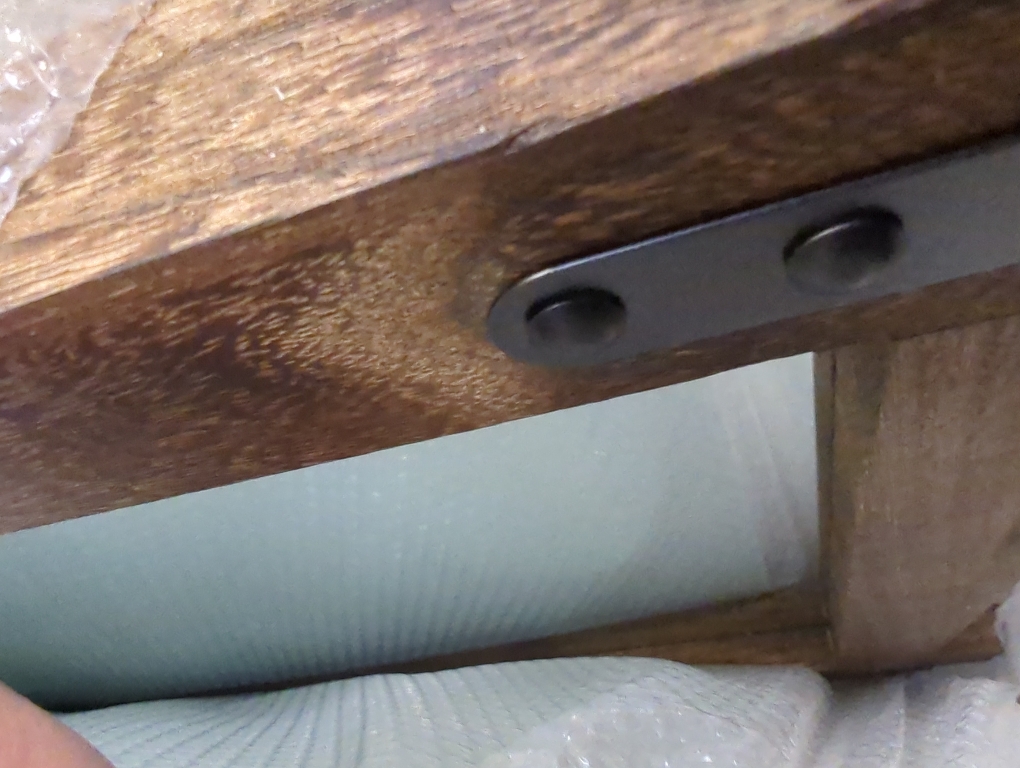 YOSHOOT Farmhouse Wood Bathroom Mirror, 32x24 Rustic Wall Mirror, Round Corner Vanity Mirror for Decor, Vertical or Horizontal Hanging, Selected Wood, 100% Handmade