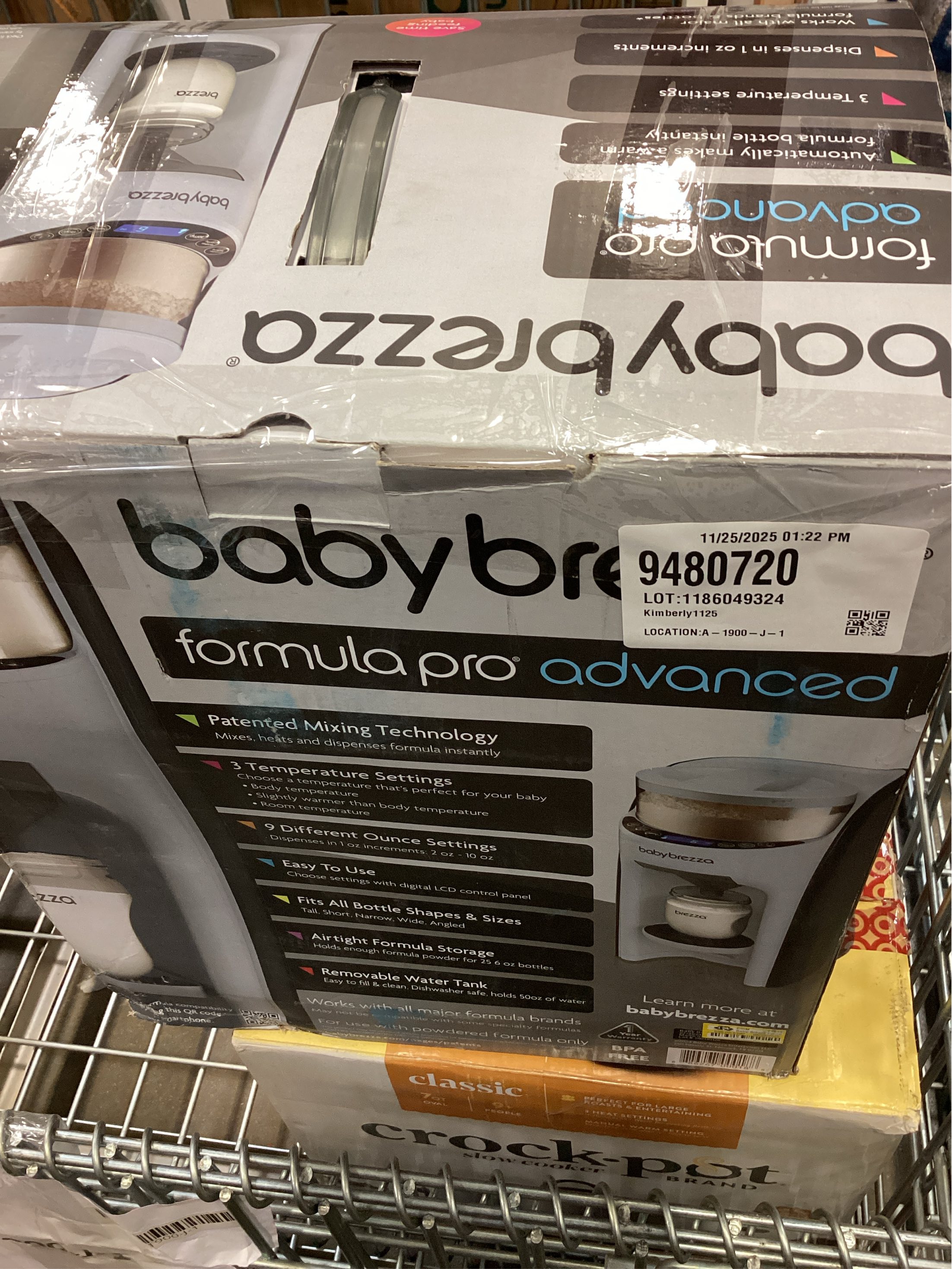 Baby Brezza Formula Pro Advanced Formula Dispenser - Slate Gray