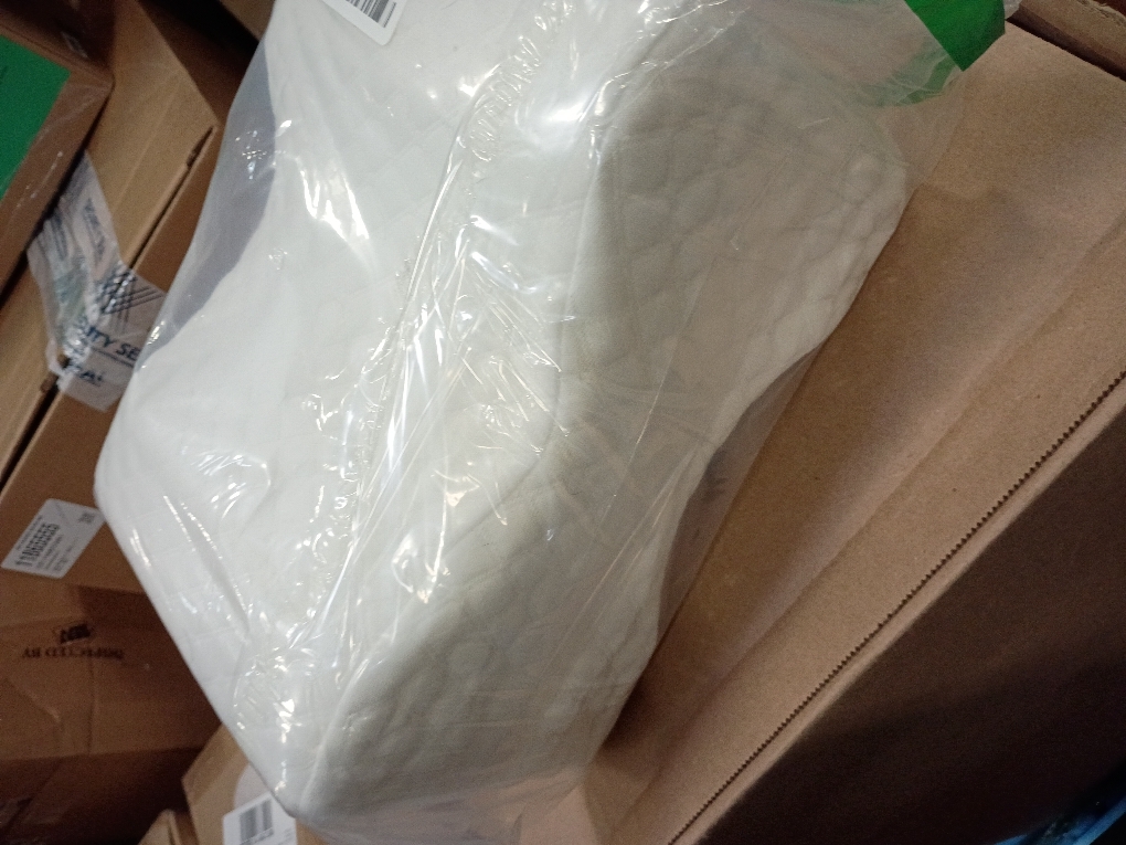 Memory Foam Knee Pillow, Sleeping Leg Pillow, for Side Sleepers & Pregnant Women - for Spinal Alignment, Relief Sciatica, Knee, Back, Leg & Hip Pain, with Washable Cover & Travel Bag, White