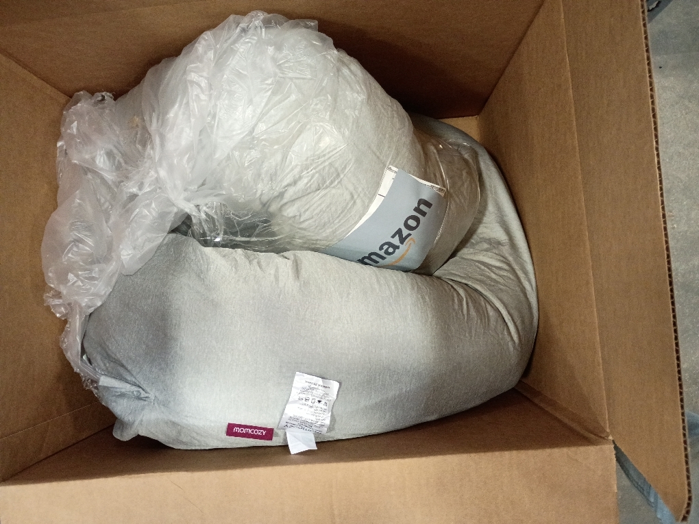 Momcozy Pregnancy Pillows with Cooling Cover, U-Shaped Full Body Maternity Pillow for Side Sleepers 57 Inch - Support for Back, Hip, Belly, Legs for Pregnant Women