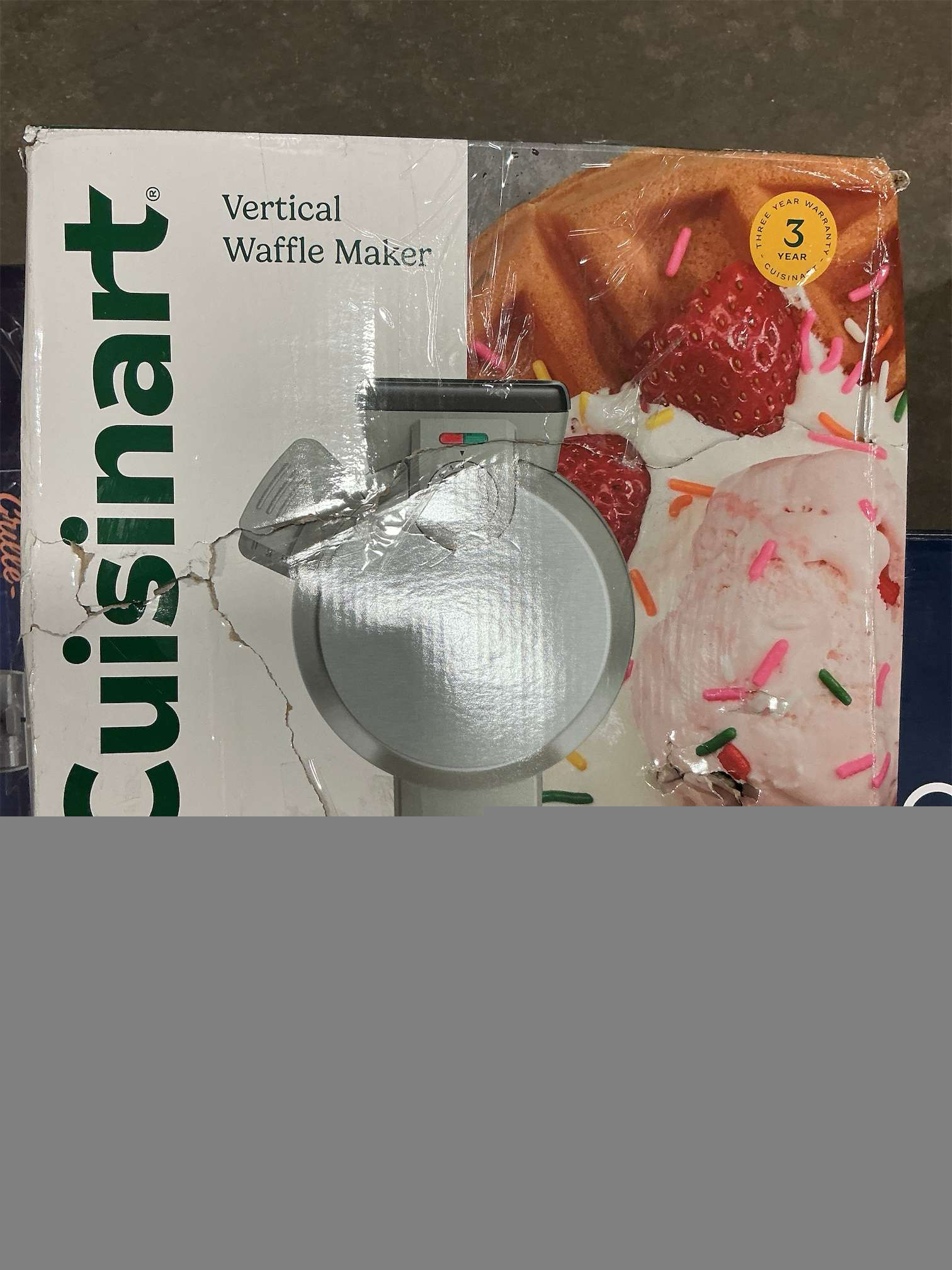 Cuisinart Belgian Waffle Maker, Vertical Iron, Silver, WAF-V100P1