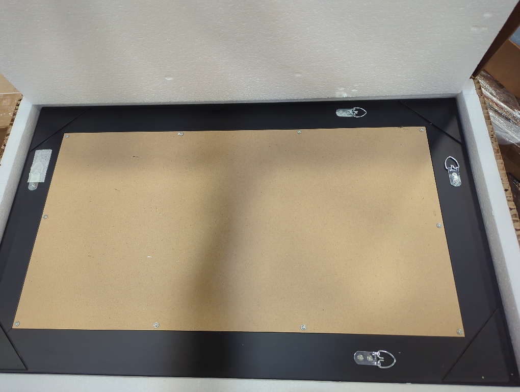 COOL2DAY 48 x 28Frameless Rectangular Wall Mirror,Polished Beveled Edge Decorative Mirrors Modern Wall Decor Mirrors for Bathroom Vanity, Entryway and Living Room