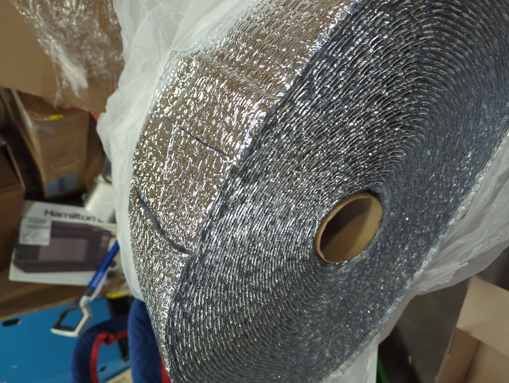 USA Reflective Insulation Roll, Bubble Insulation Roll for Summer Heat, Bubble Pack , 12 Width x 125' Length, Reflective for Colder Climates
