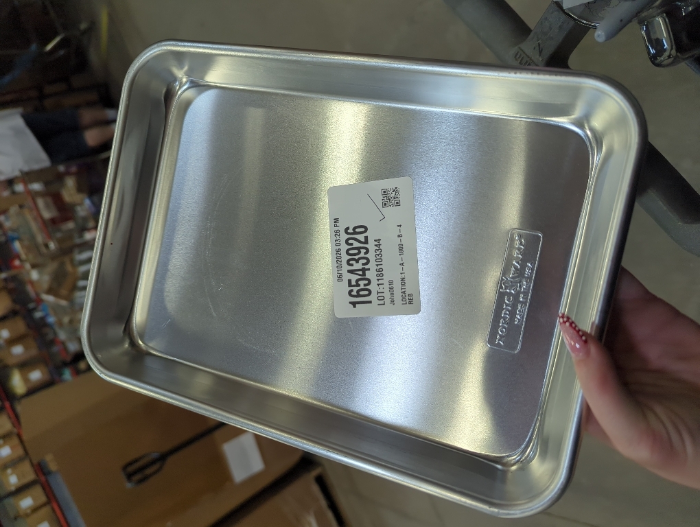 Nordic Ware Naturals Eighth Sheet - USA Made Uncoated Natural Aluminum Commercial Quality Sheet Pan, 1-Pack