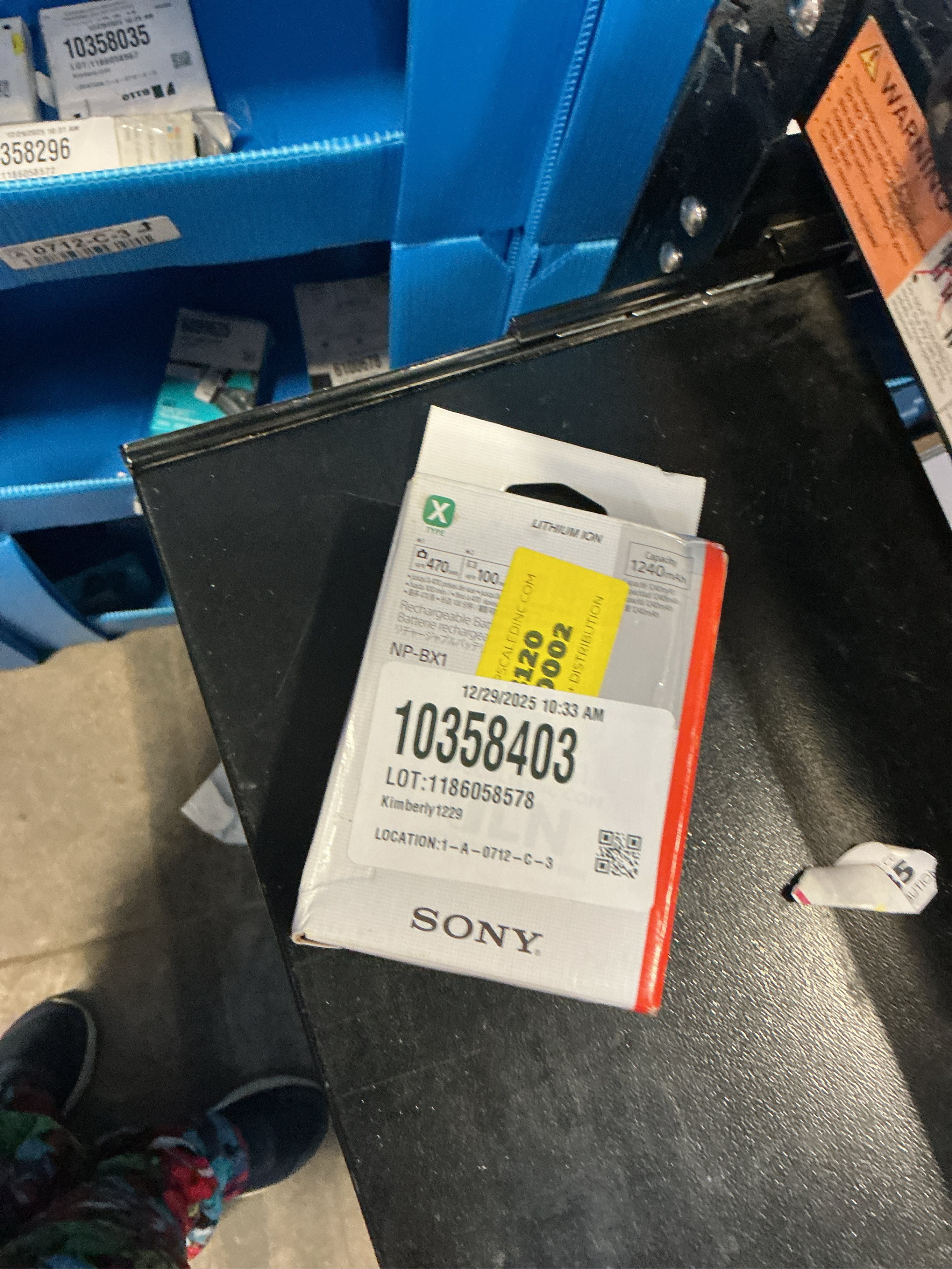 Sony - NP-BX1 Rechargeable Lithium-Ion Battery