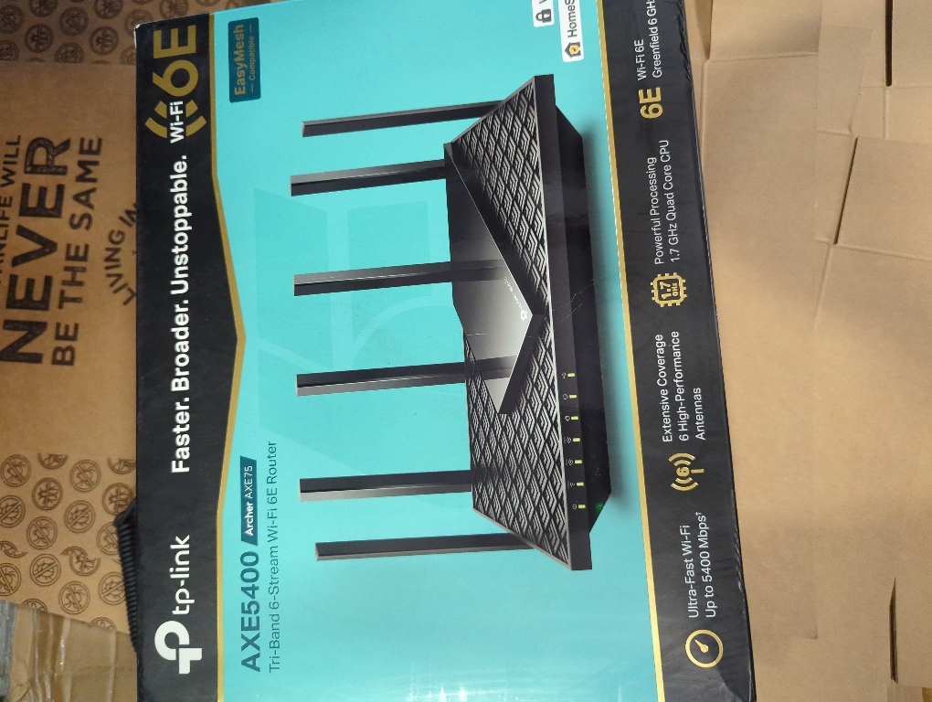 TP-Link AXE5400 Tri-Band WiFi 6E Router (Archer AXE75)- Gigabit Wireless Internet Router, ax Router for Gaming, VPN Router, OneMesh, WPA3
