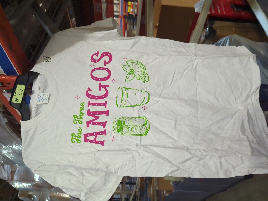Size S Generic The Three Amigos Margarita Cocktail T-Shirt, The Three Amigos Cinco De Mayo Tequila Salt and Lime T-Shirt