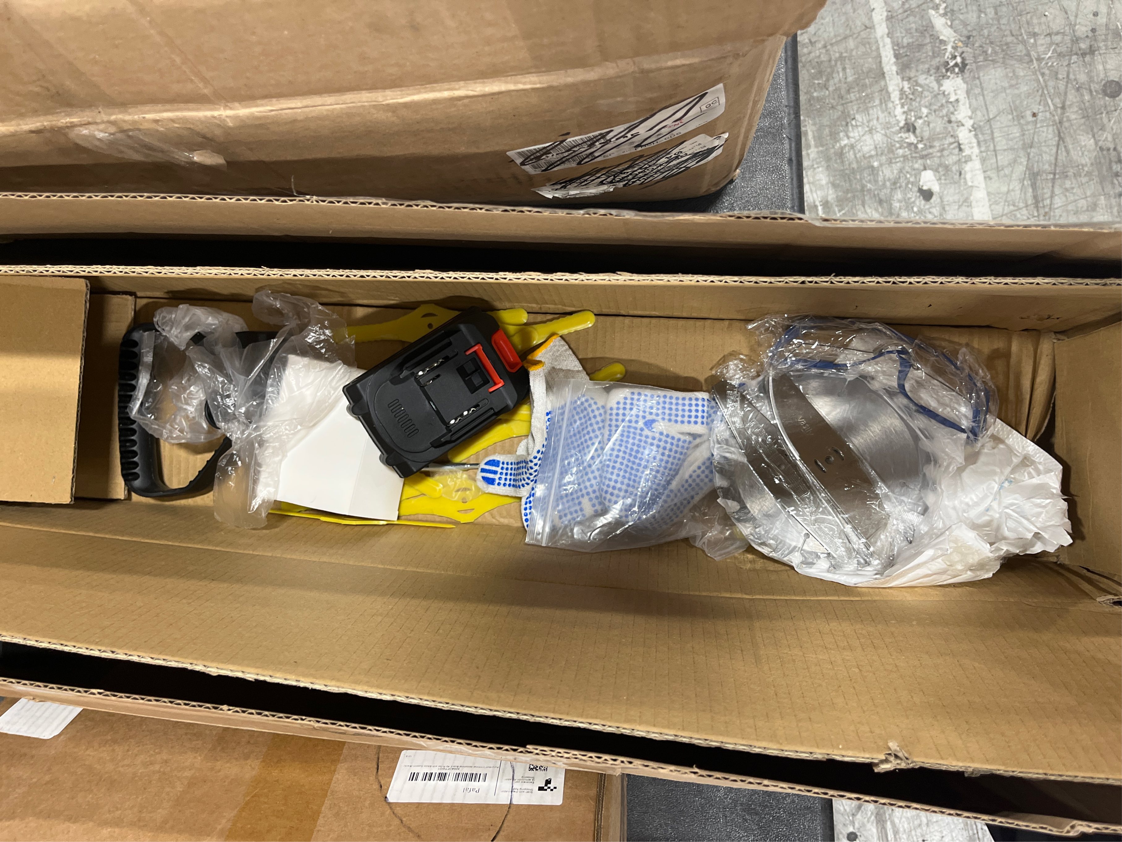 Electric Weed Wacker Cordless stringless,Grass Trimmer,with 2 Batteries, 1 Charger, 3Types Blades, Weed Wacker Eater Battery Powered Lightweight Battery Weed Trimmer for Yard and Garden (Missing parts)