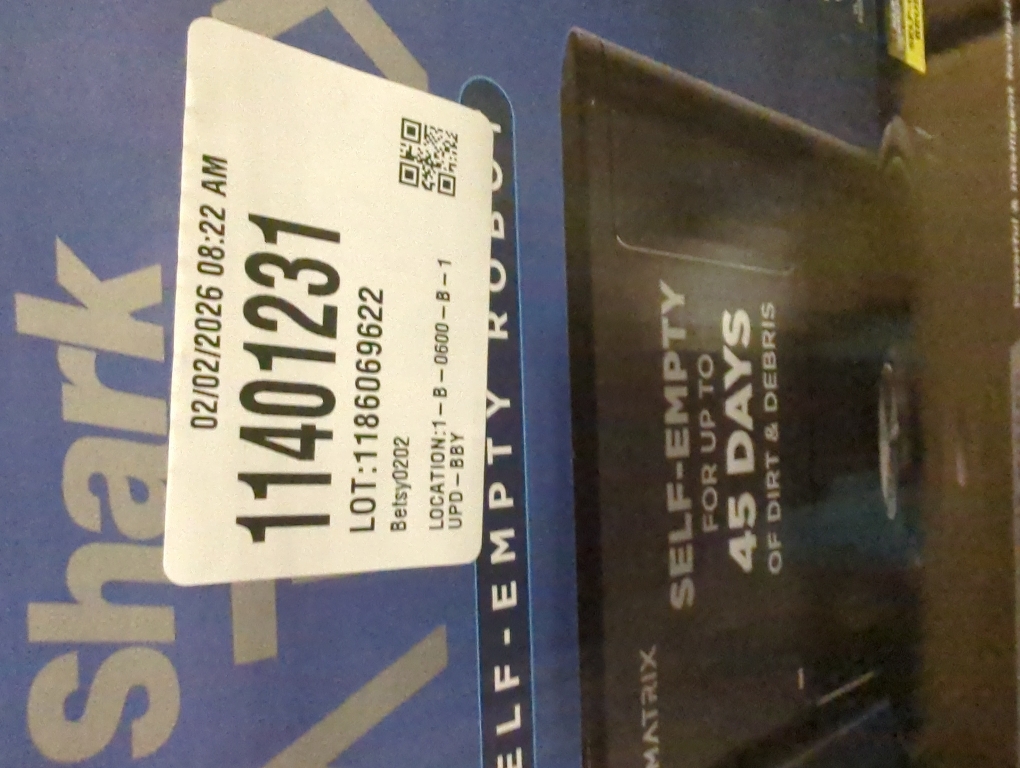 Shark® Matrix Self-Empty Robot Vacuum with Bagless, 45-Day Capacity Base, Self-Cleaning Brushroll for Pet Hair, No Spots Missed on Carpets and Hard Floors, Precision Home Mapping, WiFi Black/Silver (RV2310AE)