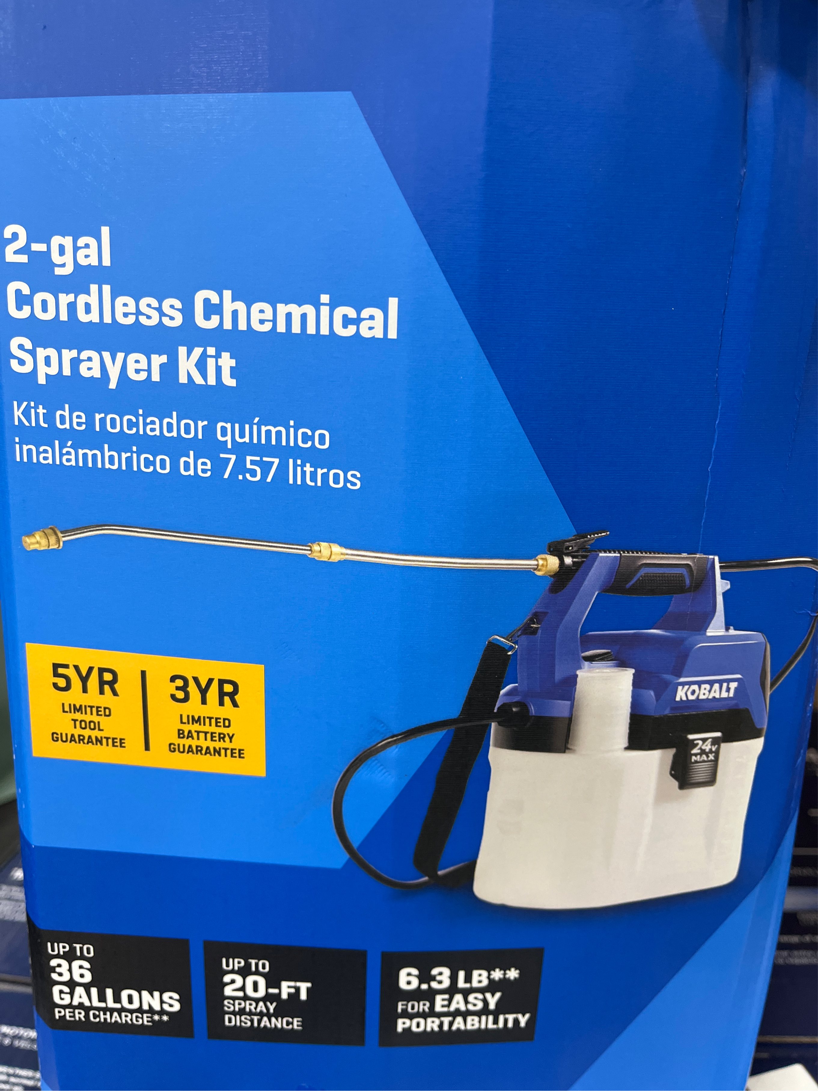 Kobalt 2.11-Gallon Plastic Handheld Sprayer - missing part, see the photo.