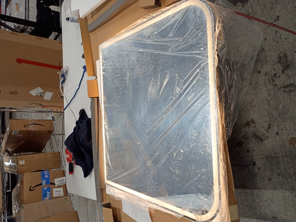 LED Bathroom Mirror, 36x 36 LED Mirror with Lights for Bathroom, Lighted Vanity Mirrors for Wall, Anti-Fog, Dimmable, Tempered Glass, Memory Function, 3 Colors, Safe Use (White)