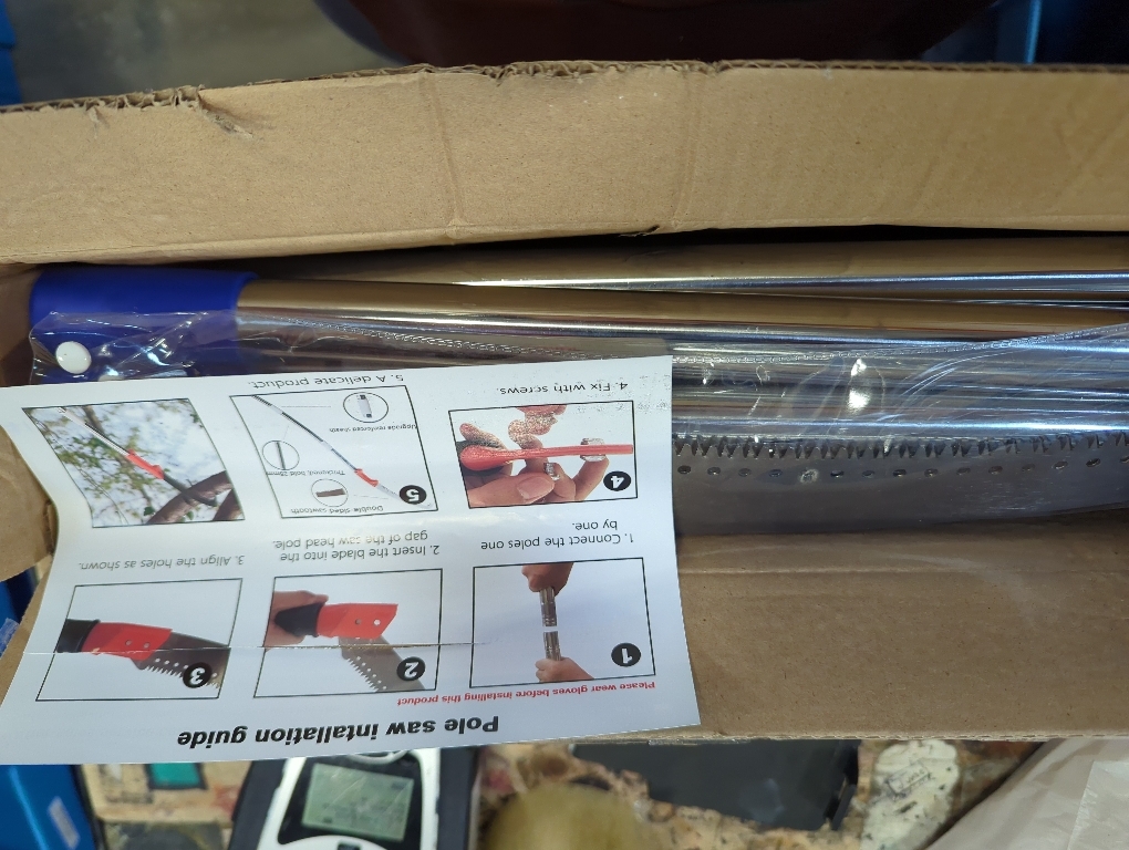 Manual Pole Saw, Pole Saws for Tree Trimming,2.7ft-14.7ft,Tree Pruner Extendable, Manual Pole Cutter for Yard Garden Patios Trees Branches Cutting