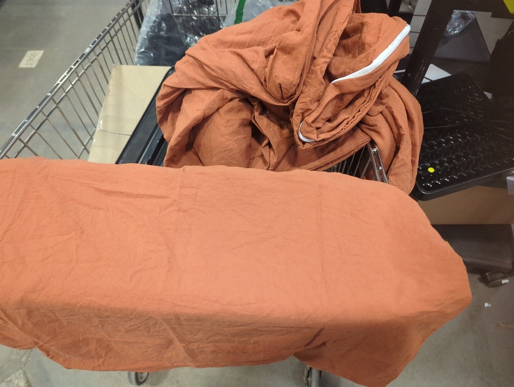 Color Burnt Orange Duvet Cover and pillow cover