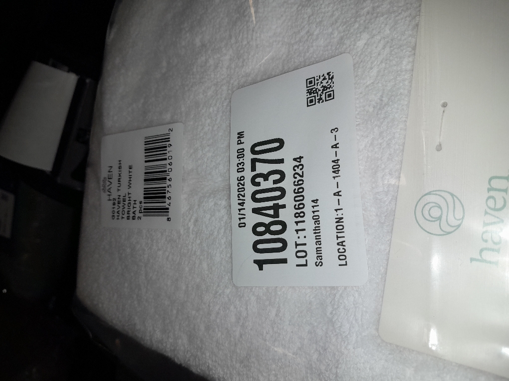 Haven Turkish Cotton Bath Towel in Bright White