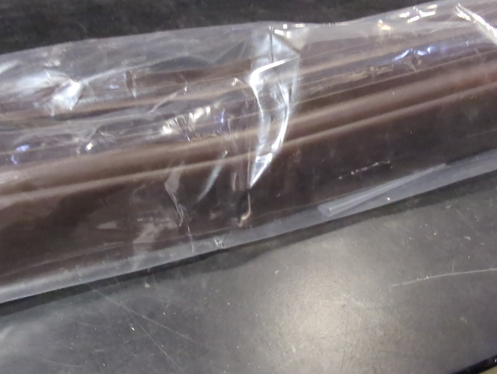 4 FT (48) PVC Slide-On Door Bottom | Adjustable Plastic Weatherstrip Door Bottom with Drip Cap | for 1 3/4” Doors | Brown | Fits Gaps 3/8” to 7/8” | Made in The USA