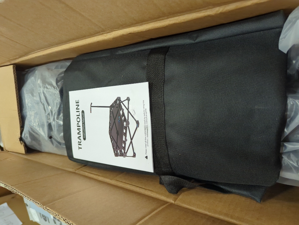 Foldable Mini Trampoline — One-Step Fold & Open, 42 Rebounder Trampoline for Adults & Kids, 450lbs Max Load, Adjustable T-Bar, Indoor & Outdoor Workout