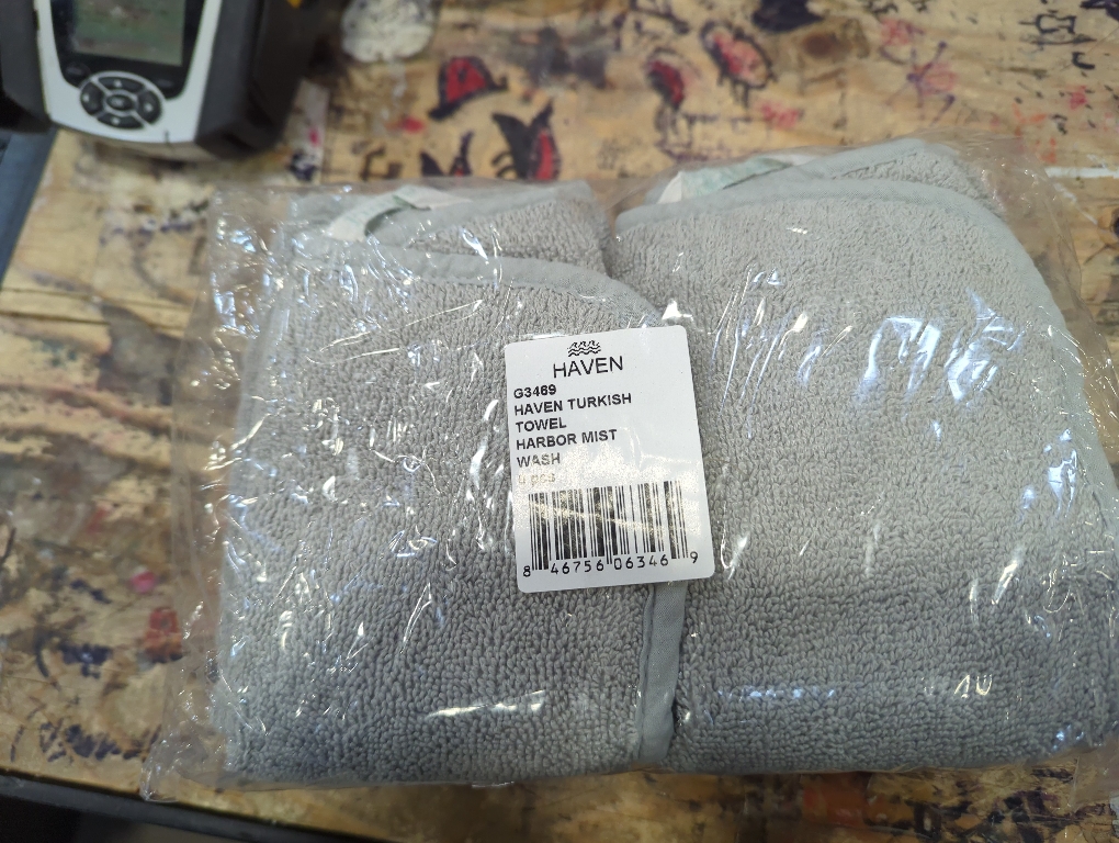 G3469, Haven Turkish Towel Harbor Mist Wash, 6 pcs