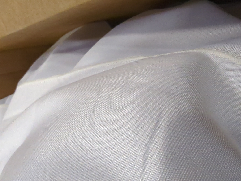 VidaFete Round Tablecloth 132inch 6pack Polyester Table Cloth, Stain Wrinkle Resistant Polyester Dining Table Cover for Kitchen Dinning Party Wedding Rectangular Tabletop Buffet Decoration(White)