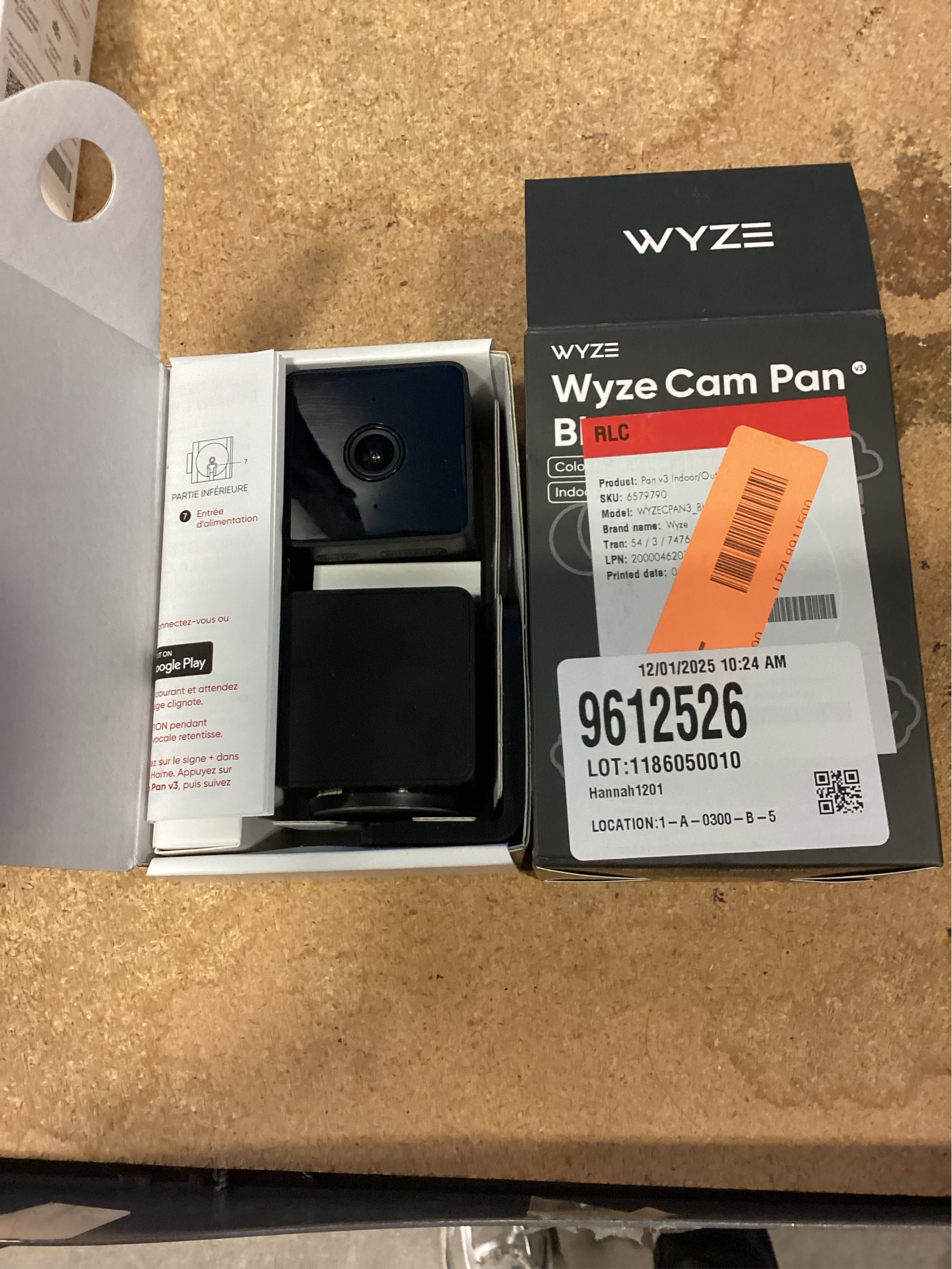 Pan V3 Wired Indoor/Outdoor 1080P HD Home Security Camera with Privacy Mode, Black