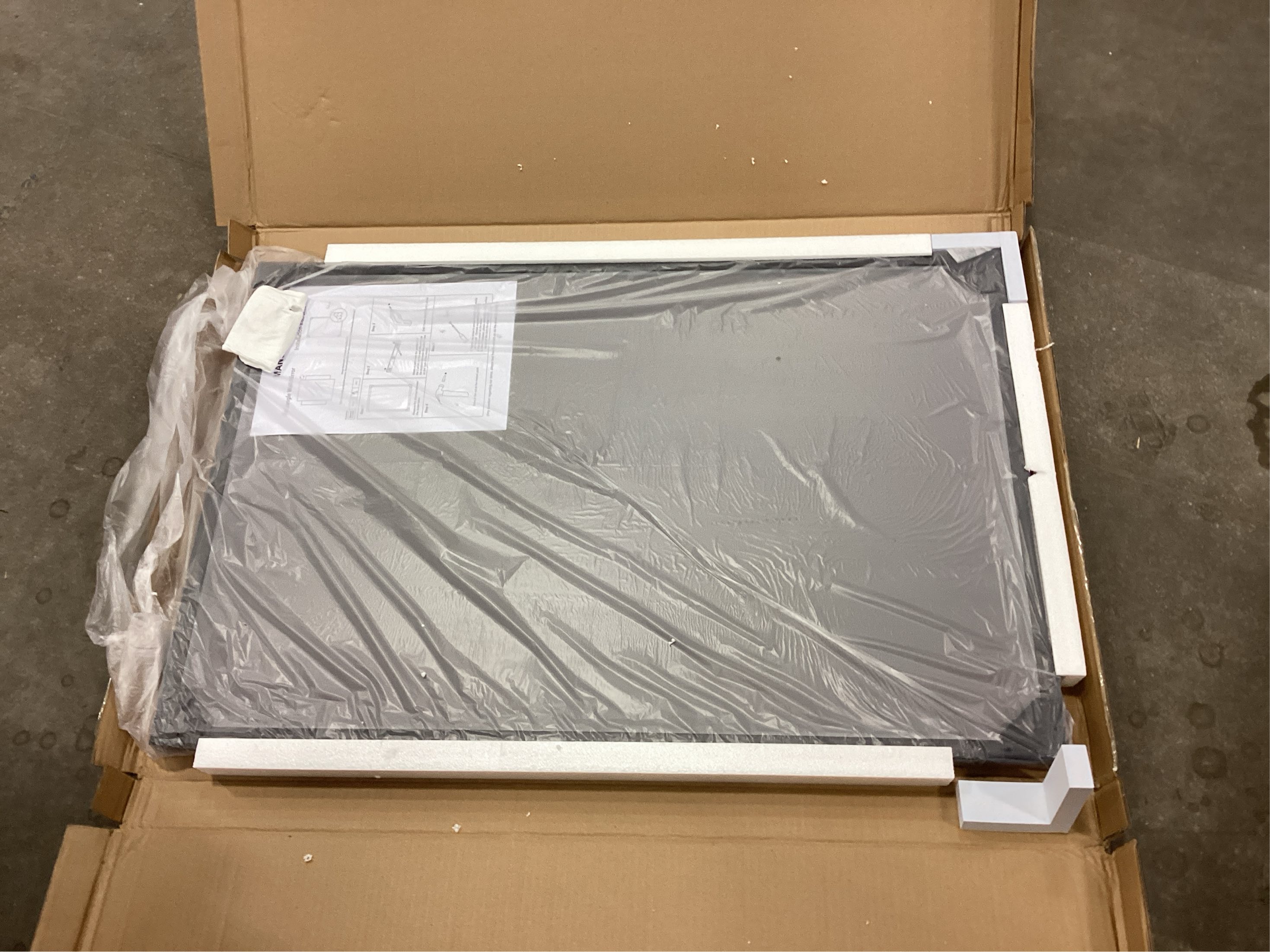 WEER 24X36 Inch Black Bathroom Mirror, Matte Black Framed Mirror, Rectangular Wall Mirror, Vanity Mirror for Bathroom, Anti-Rust, Tempered Glass, Hangs Horizontally or Vertically