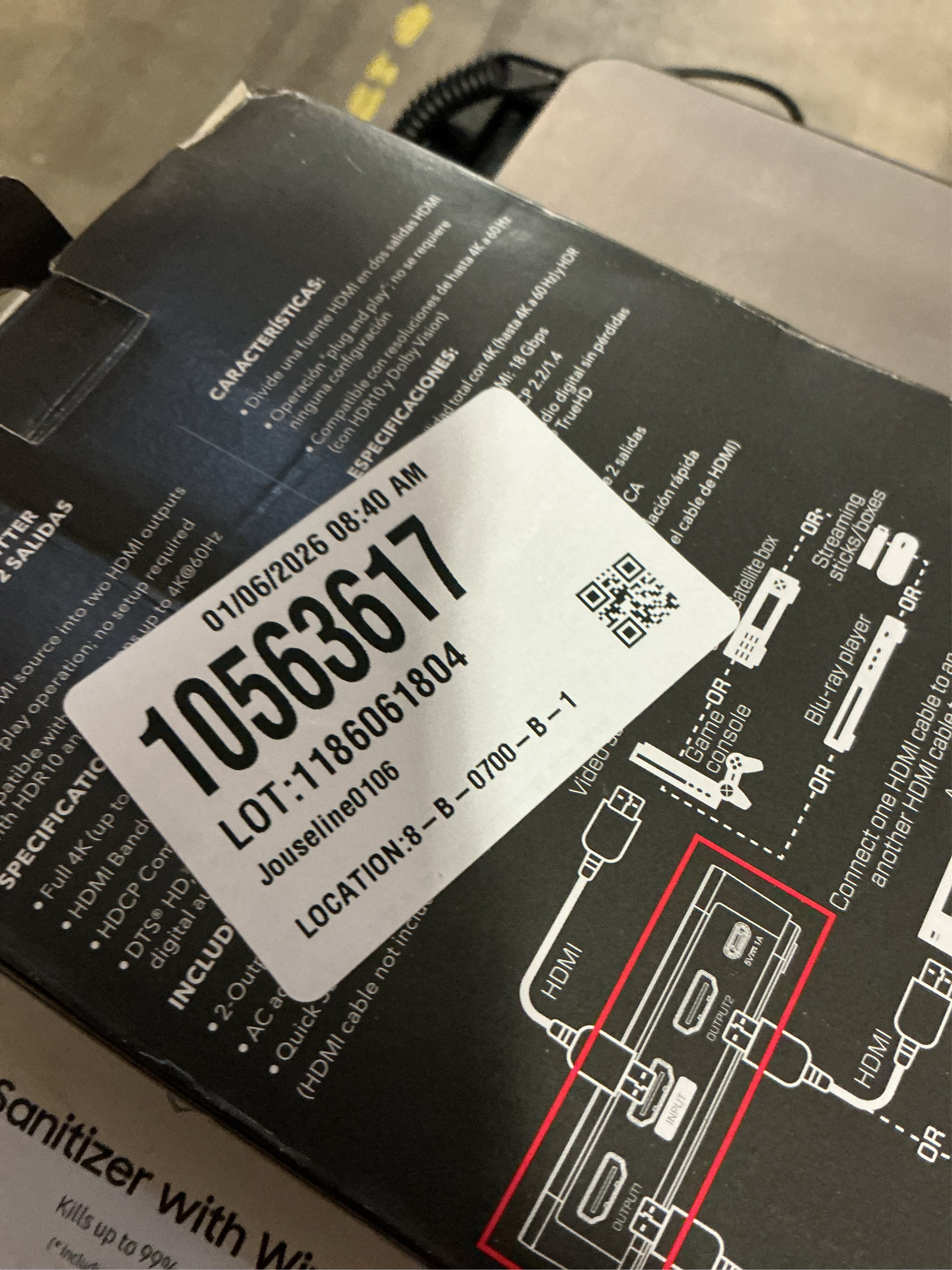 Rocketfish 2-Output HDMI Splitter with 4K at 60Hz and HDR Pass-Through - Dual HDMI Splitter with Easy Setup - HDMI Splitter Output Supports 2 HDMI Displays - Splitter with 4k & HDR Compatibility