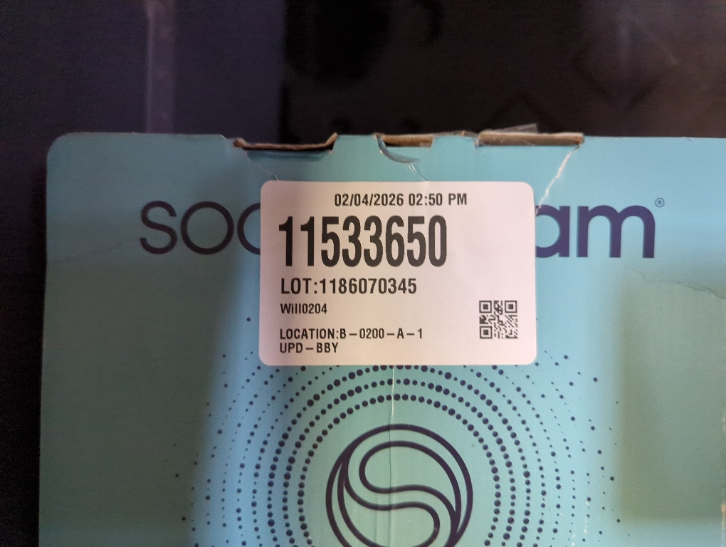 SodaStream Terra Machine Starter Kit Black 1 L Soda Maker