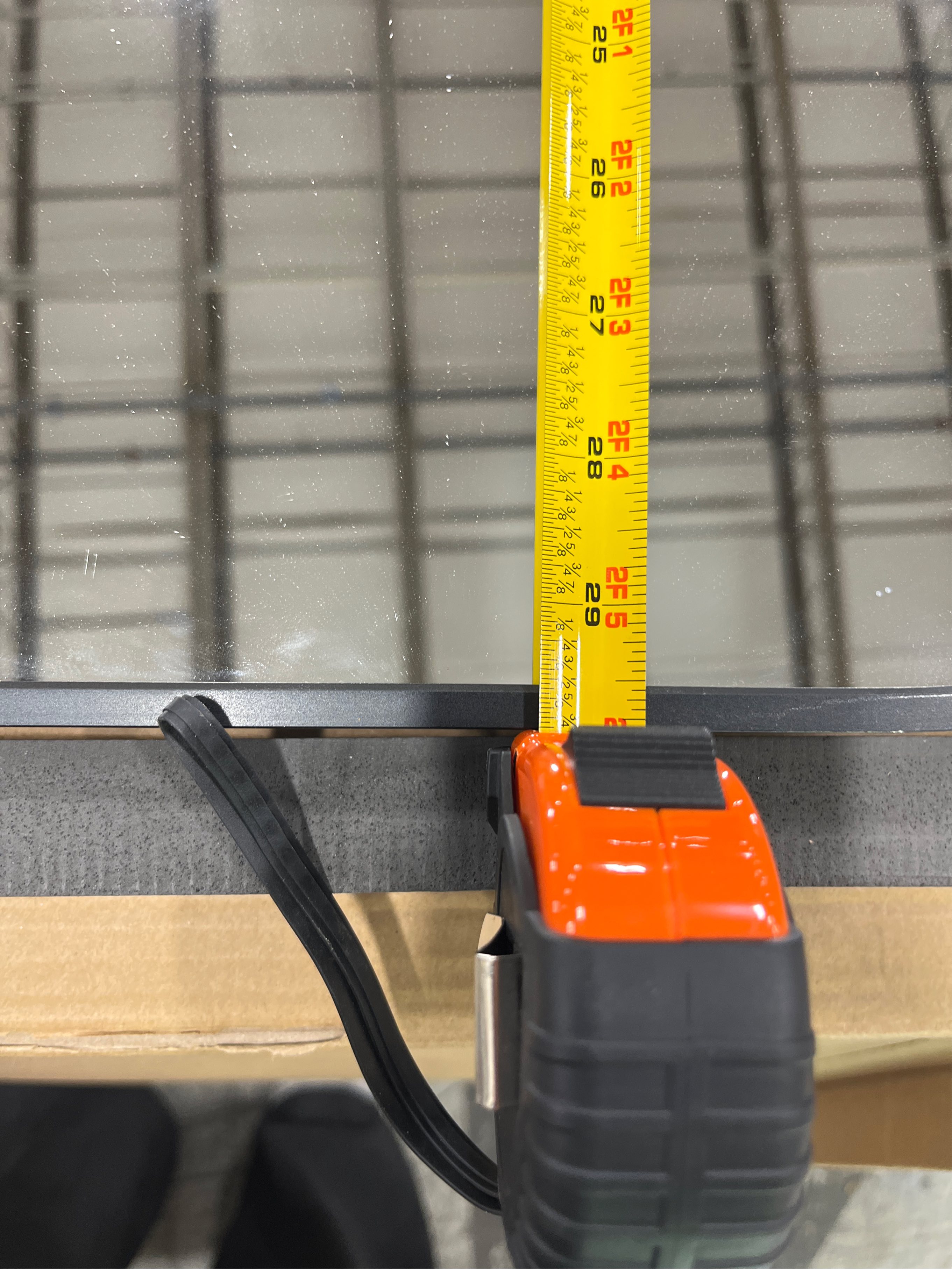 Bathroom Mirror, 48x36 inch Black Rectangle Wall Mirror, Metal Frame Rounded Corner Vanity Mirror, Large Wall Mounted Mirror for Over Sink Bedroom Living Room Horizontal Or Vertical Mounting