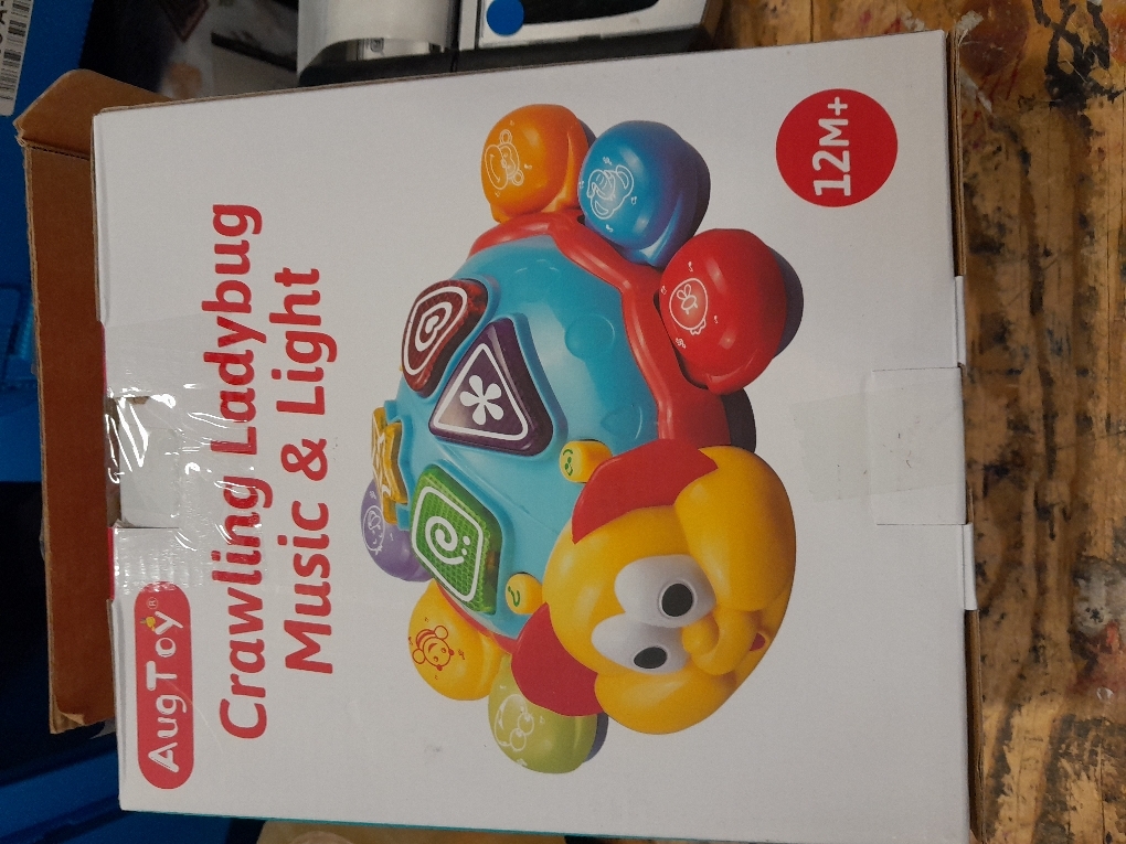 Baby Crawling Toys 6-12 Months, Musical Light Up Tummy Time Toy for Infant 0-6 7 8 9 12-18 Month Old, Toddler Spanish English Bilingual Learning Educational Development Gift for 1 2 Year Old Boy Girl