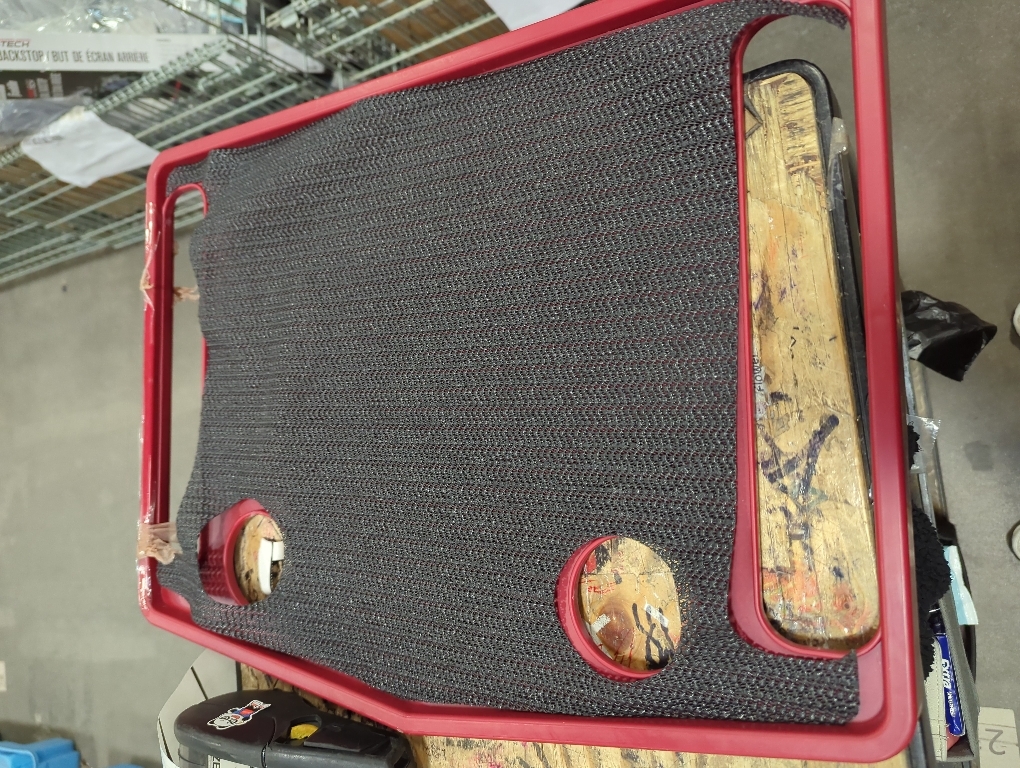 Support Plus Walker Tray Table - Non Slip Mobility Mat with Cup Holder (21x16) - Red