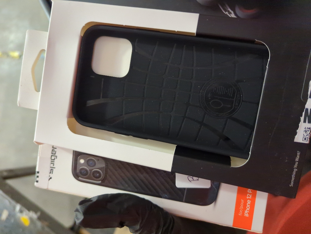 Spigen Core Armor Fitted Hard Shell Case for iPhone 12/12 Pro - Matte Black