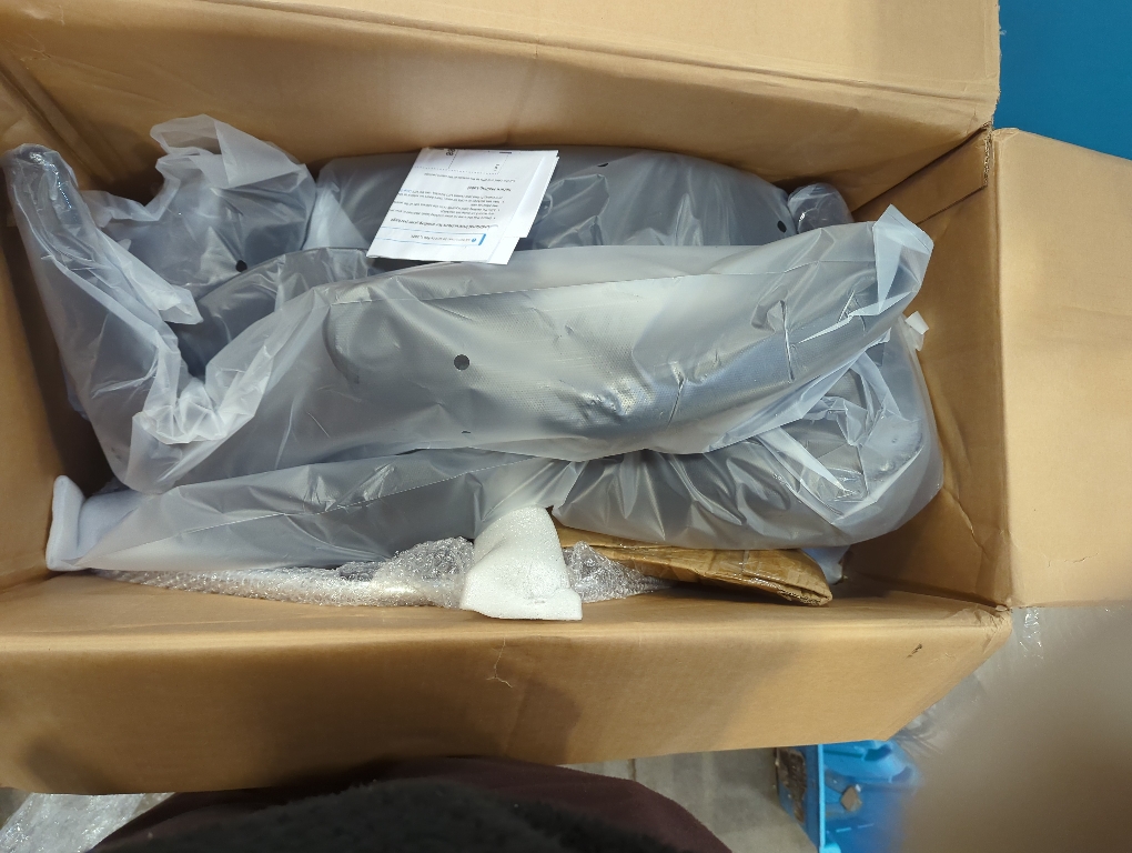 BOLISS 400lbs High Back Computer Office Drafting Chair Double Seat-Cushion Flip up Armrests Lumbar Support Adjustable Big Footrest Ring (Black)