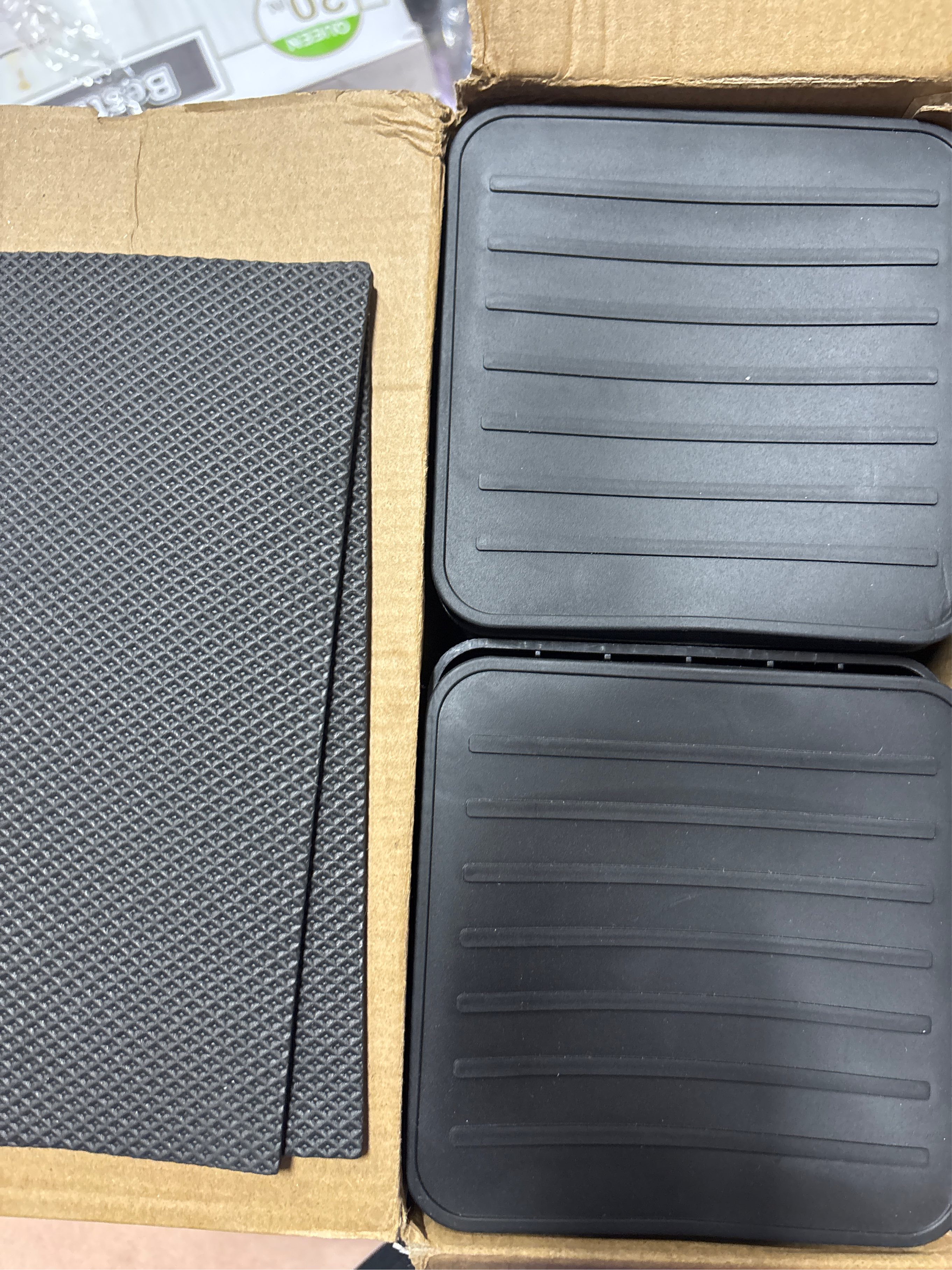 Oversized Bed Risers - 4 Pack Stackable Furniture Raisers for 5” Wide Beds, and Sofas or Couches Posts - Heavy-Duty Bed Lifting Blocks, Supports up to 11,000 lbs - black