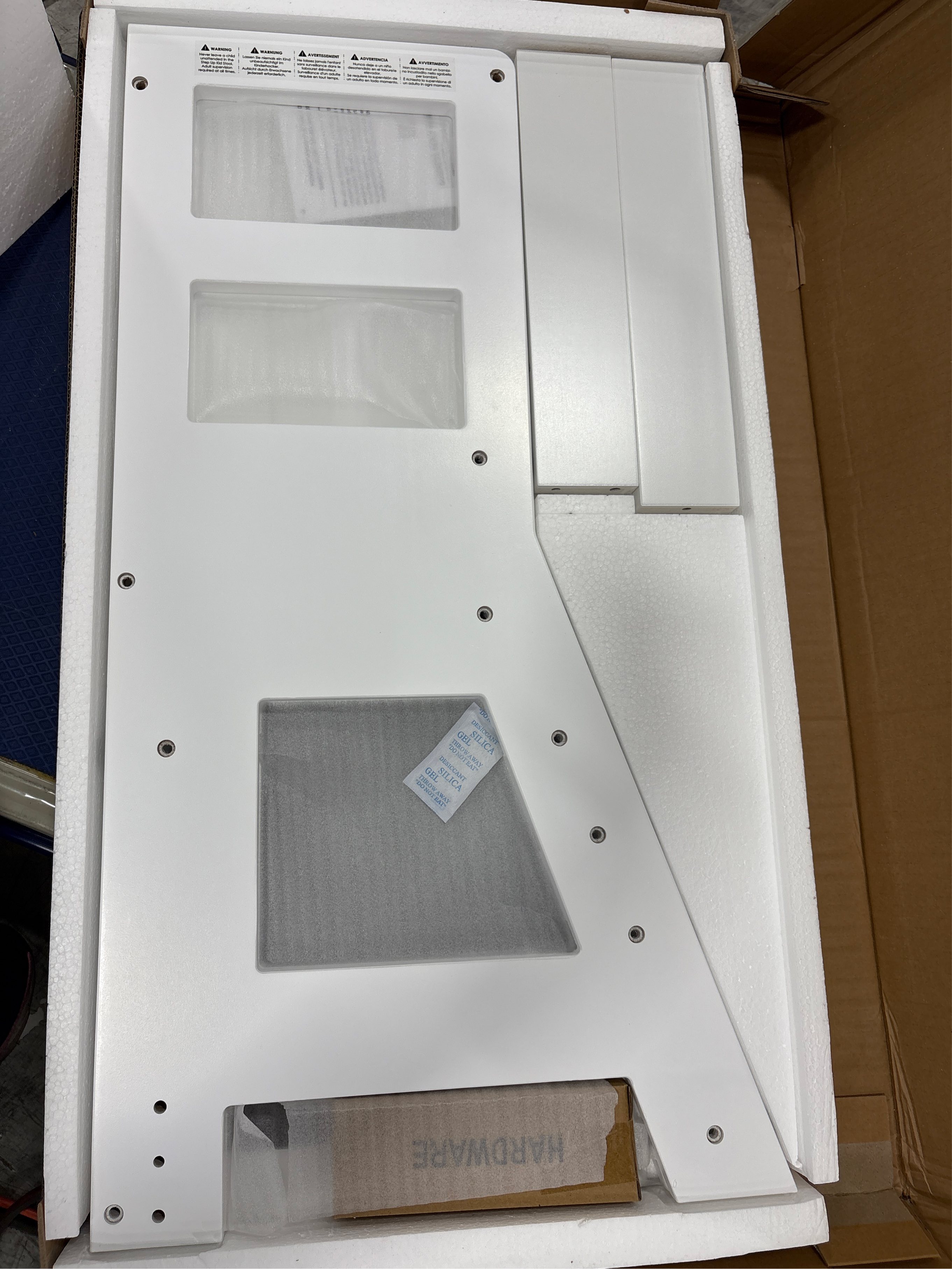 Kids Kitchen Step Stool, Toddler Standing Tower for Kitchen, Step Stool for Kid's Adjustable Height Learning Stool, Removable Anti Drop Safety Rail Stool for Bedroom, Bathroom, White