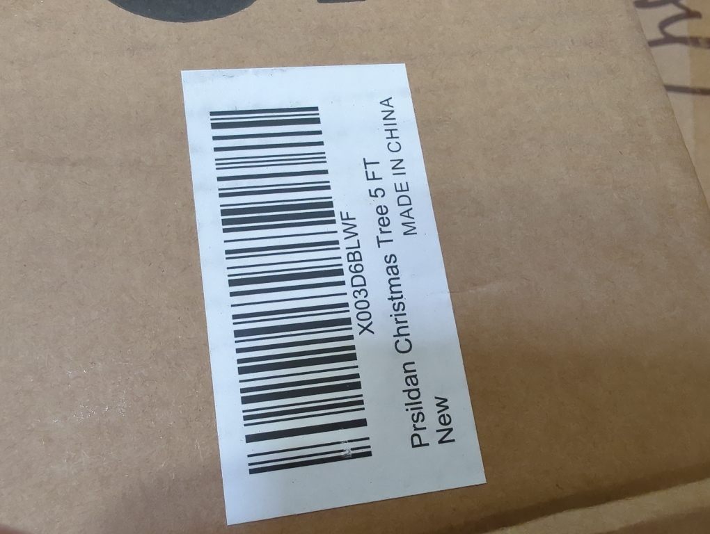 Prsildan 5 FT Artificial Christmas Tree, Pre-Lit Optical Fiber Xmas Trees with Multicolor LED Lights, Snowflakes & Top Star, Lighted Christmas Tree Holiday Home Decor