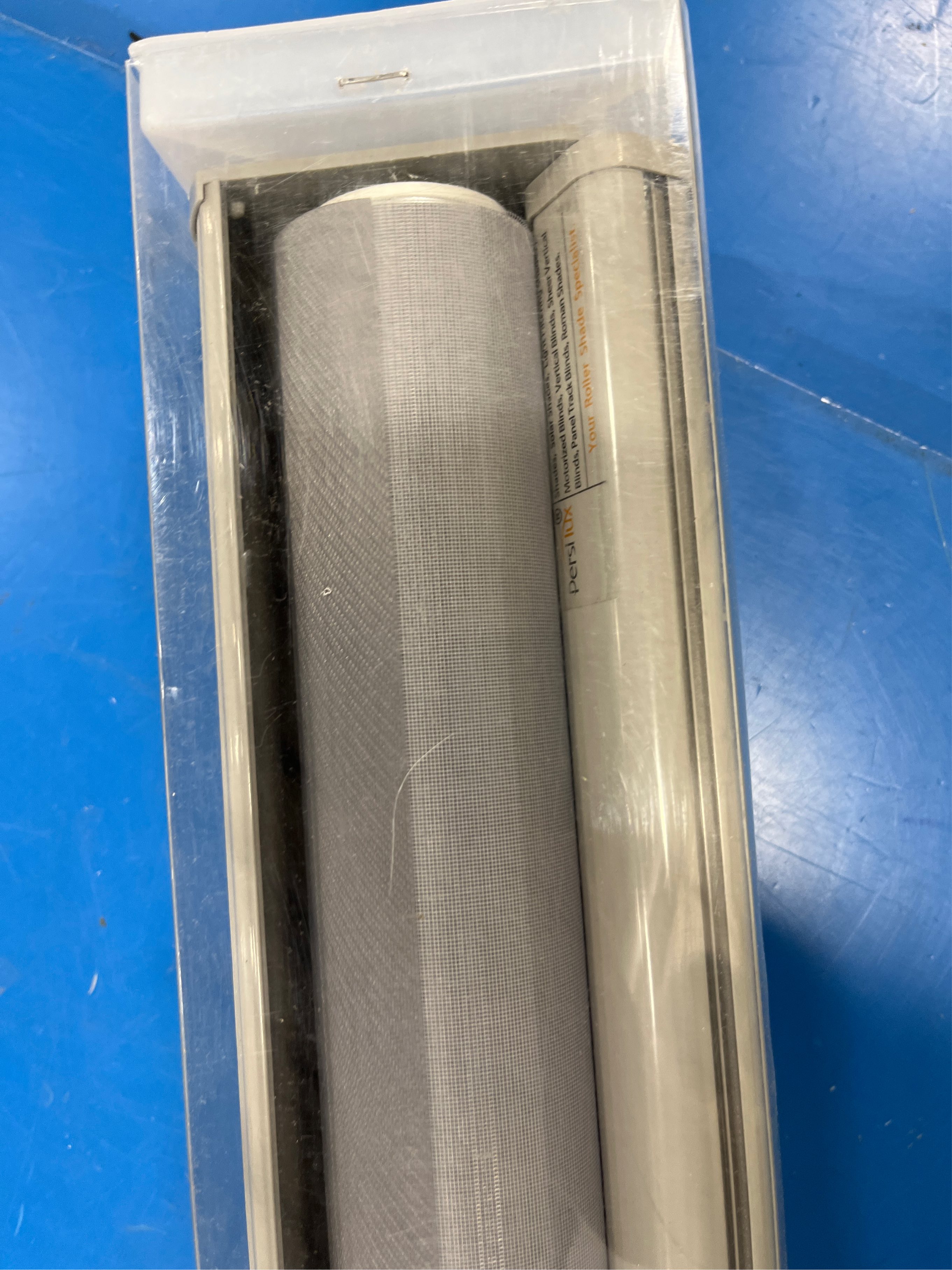 Persilux Cordless Zebra Blinds for Windows (46 W X 64 H, Grey) Free-Stop Windows Shades Dual Layer Light Control for Day and Night, Light Filtering Sheer Shades for Home, Easy to Install