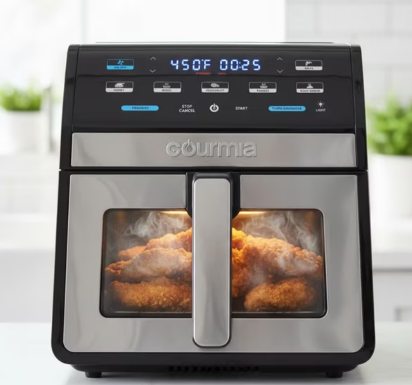 Gourmia 8-Quart Digital Air Fryer with Window & Light