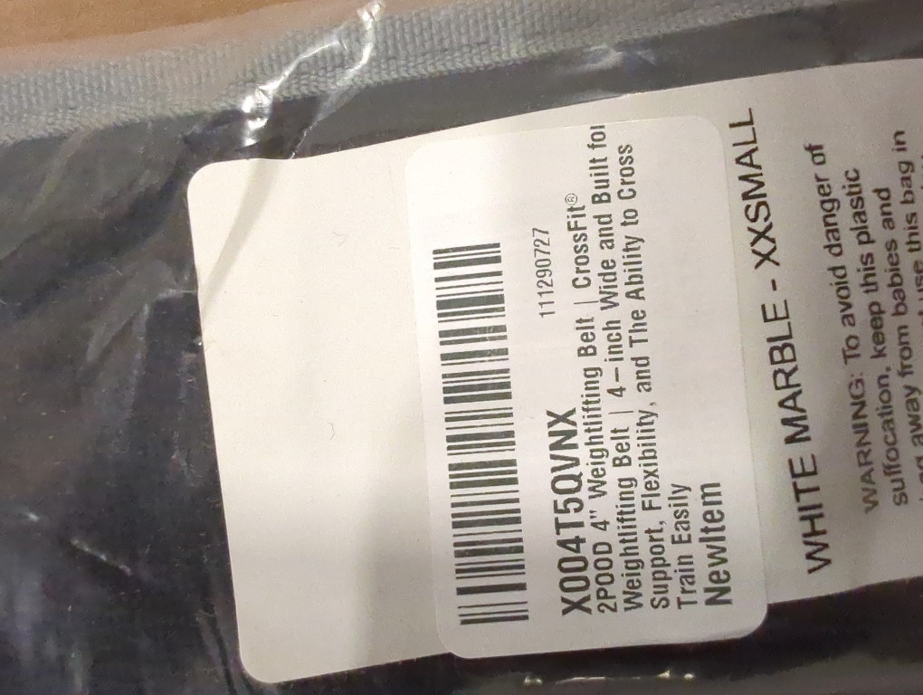 2POOD 4 Weightlifting Belt | CrossFit® Weightlifting Belt | 4-inch Wide and Built for Support, Flexibility, and The Ability to Cross Train Easily