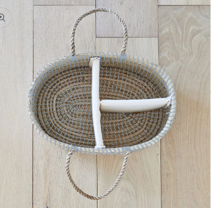 BEBE BASK LILY Diaper Caddy - Dove